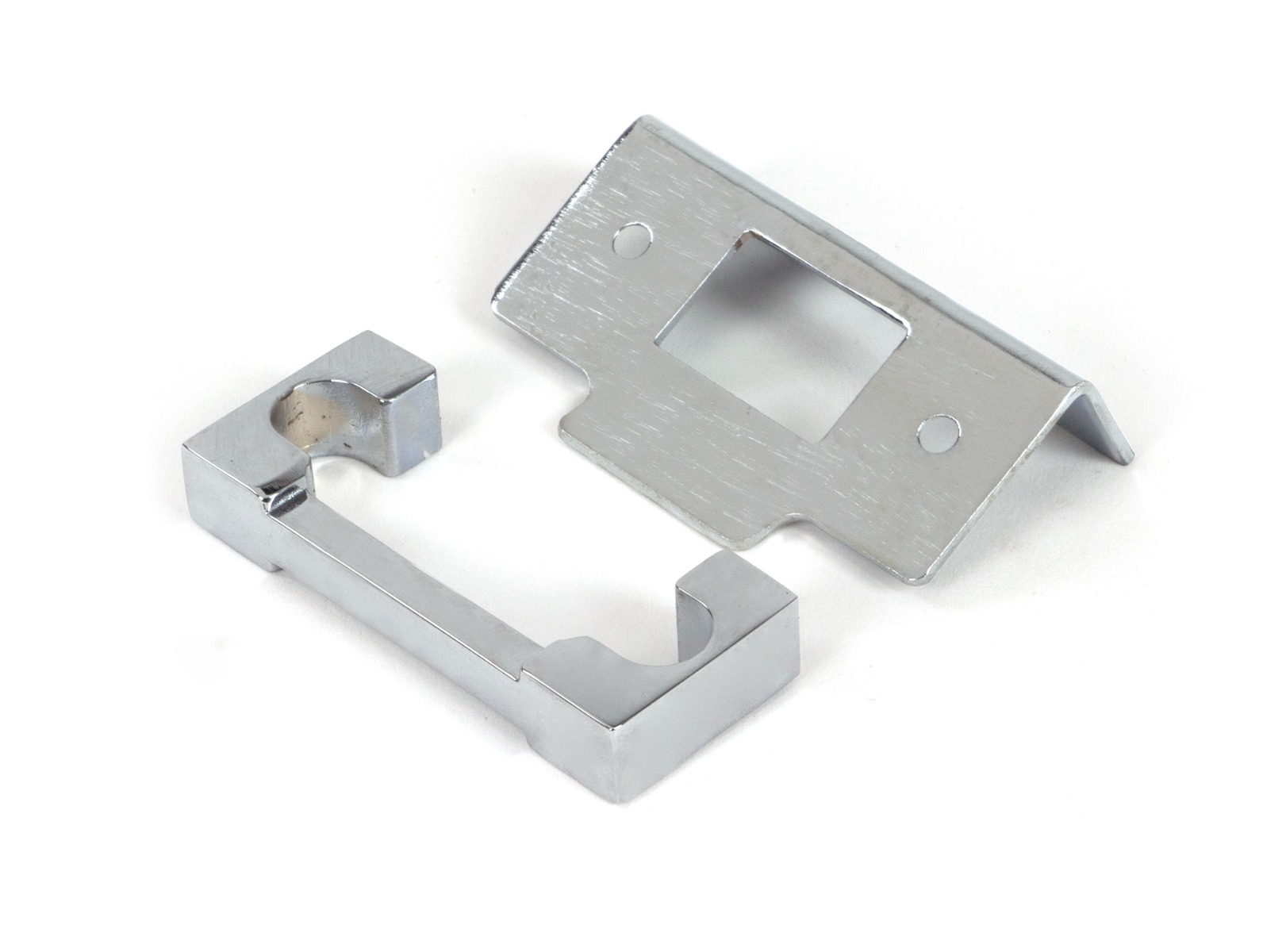 Polished Chrome 13mm door Rebate Kit For Heavy Duty Latch From The Anvil