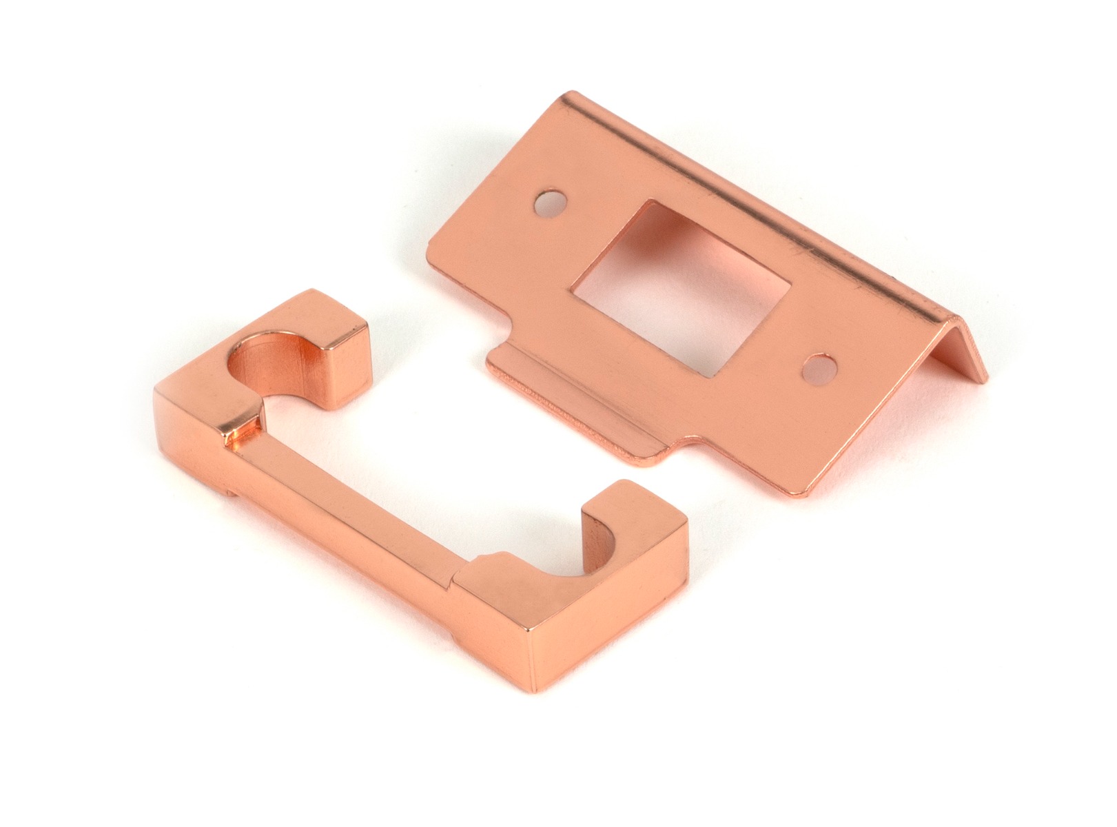 Polished Bronze 13mm door Rebate Kit For Heavy Duty Latch From The Anvil
