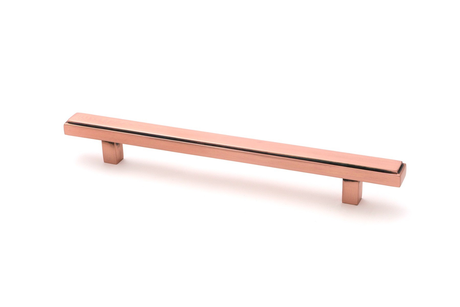 Polished Bronze Scully Pull Handle Medium From The Anvil