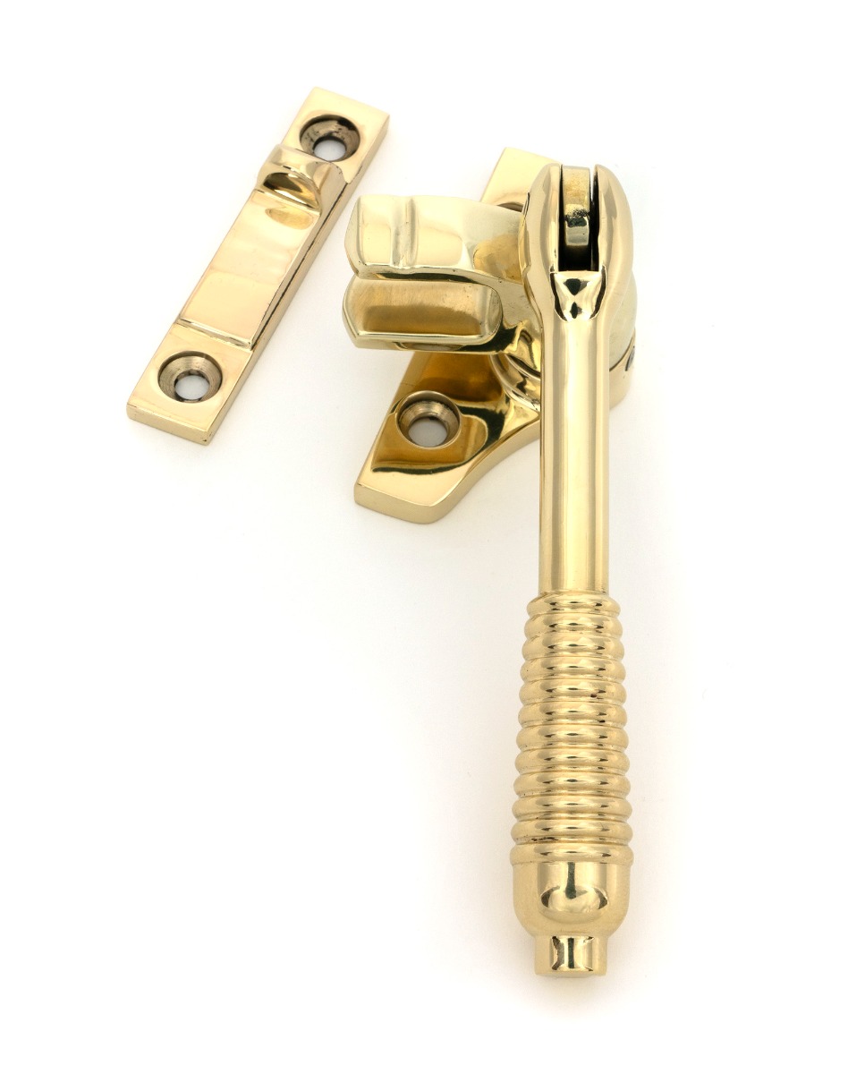 Polished Brass Nightvent Locking Reeded Fastener Steel Window From The Anvil