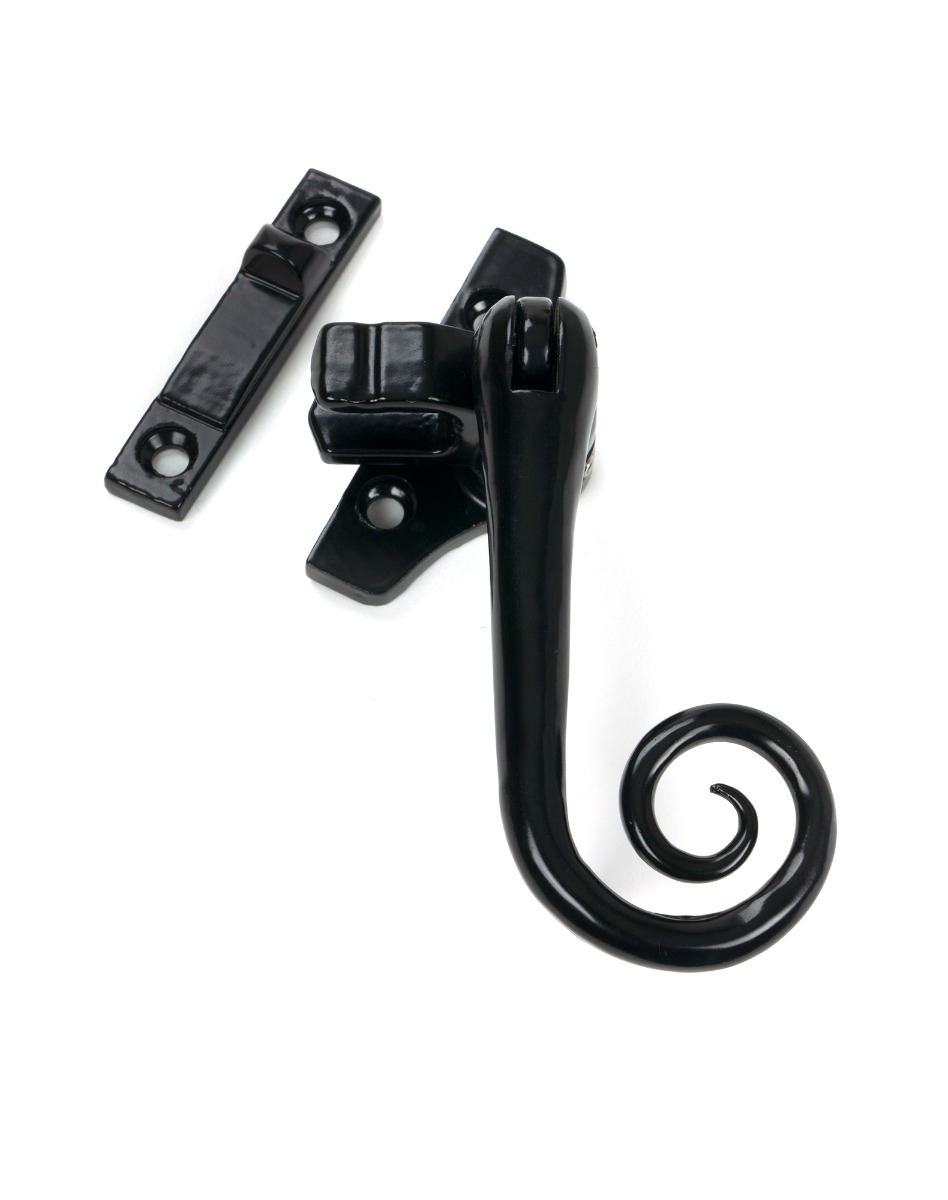 Black Nightvent Locking Monkeytail Fastener Steel Window From The Anvil