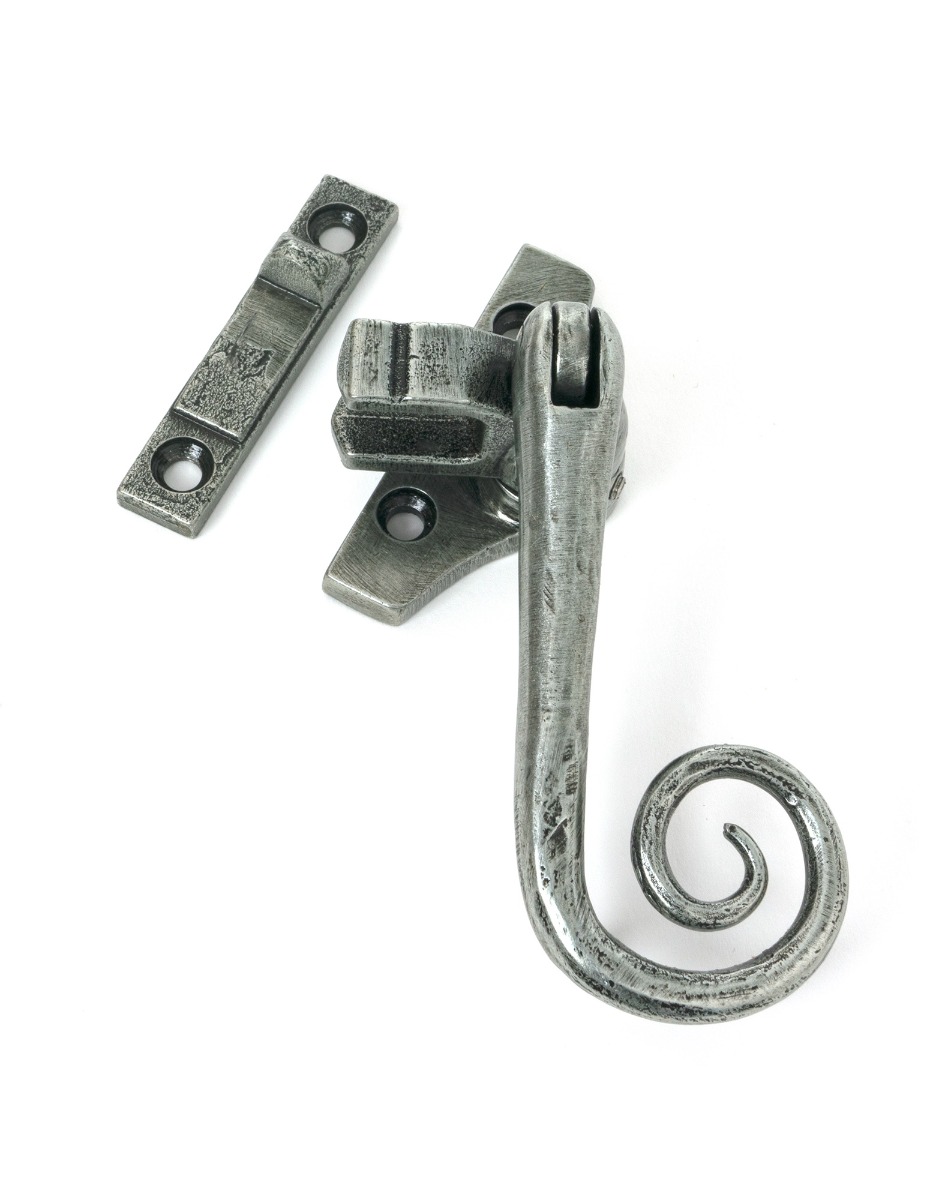 Pewter Nightvent Locking Monkeytail Fastener Steel Window From The Anvil