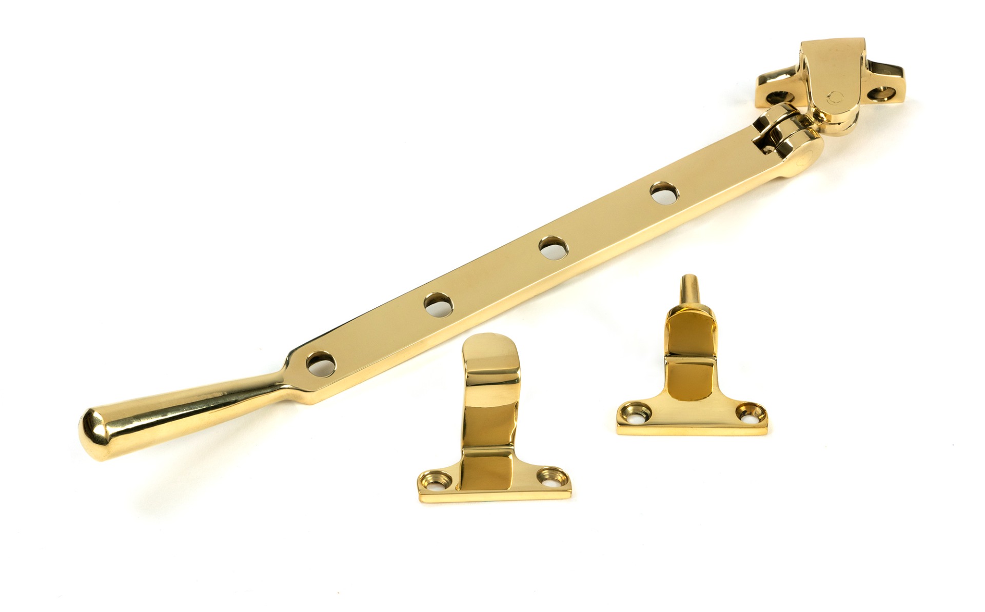 Polished Brass 254mm Newbury Stay Steel Window From The Anvil