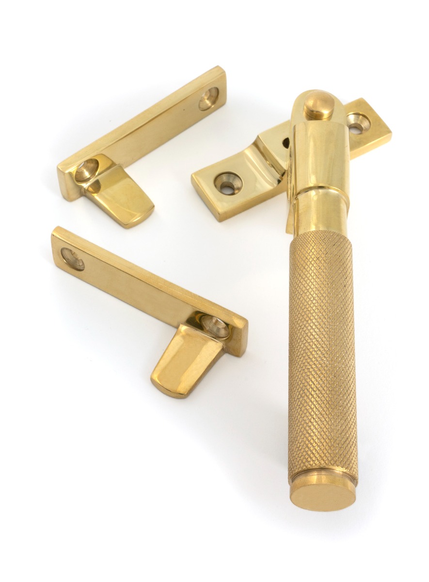 Polished Brass Nightvent Locking Brompton Fastener From The Anvil