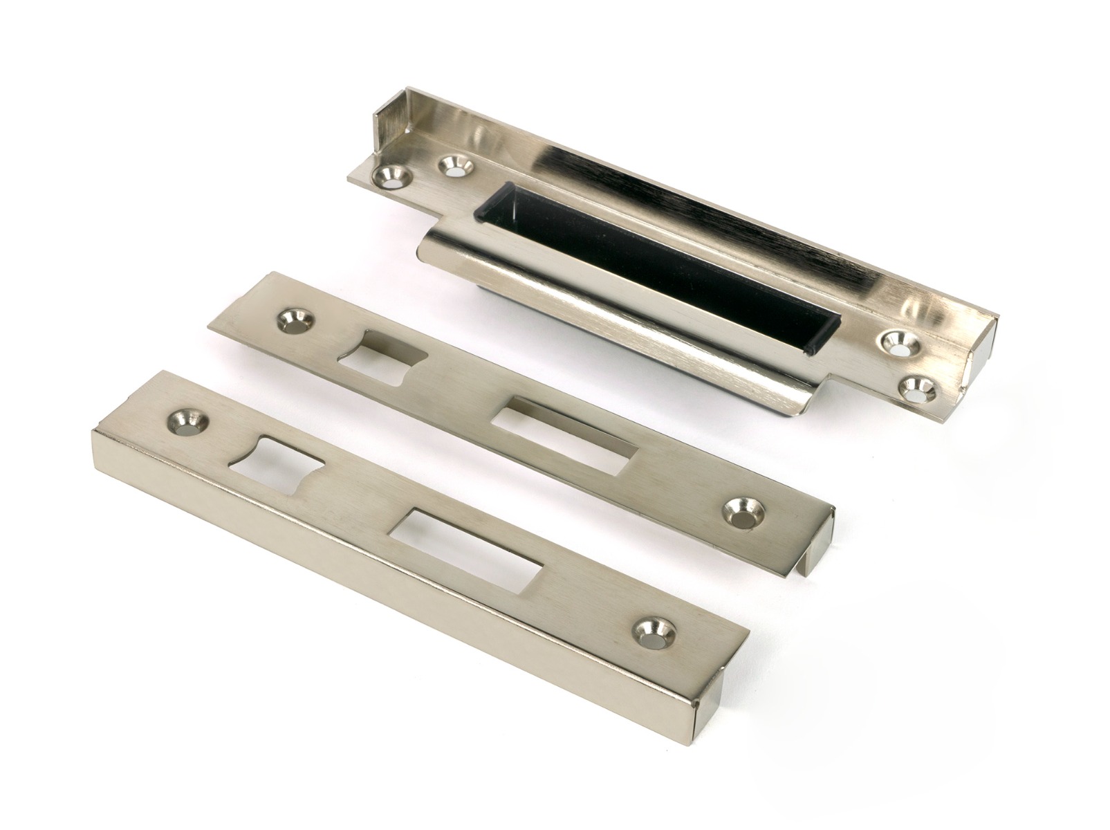 Polished Nickel 13mm door Rebate Kit For Sash Lock From The Anvil