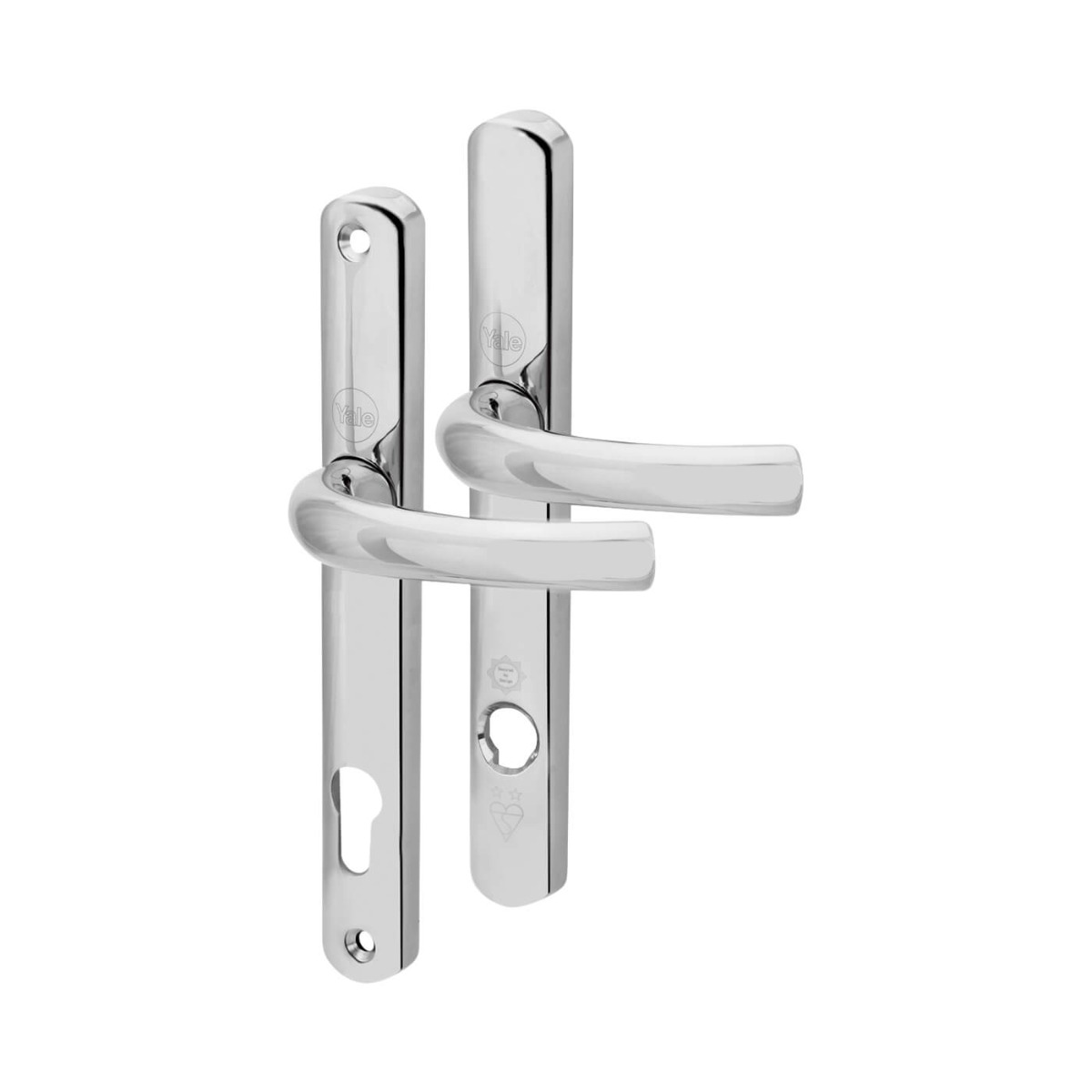 Yale Ts007 2* Platinum Security Handle Polished Chrome Y2G-HSLL-PC