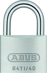 ABUS 64TI/40 Titalium Key Differed Std Shackle Titalium Padlock 64 Size 40mm