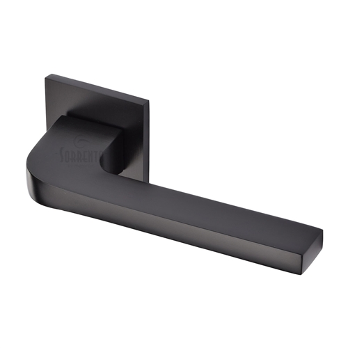 Sorrento 5M-3097-Q-153 Porto Lever Door Handle Set Square Rose Matt Black