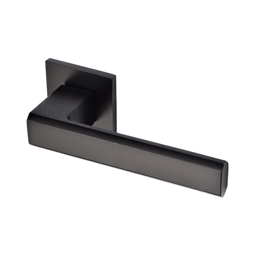 Sorrento 5M-3954-Q-153 Madrid Lever Door Handle Set Square Rose Matt Black