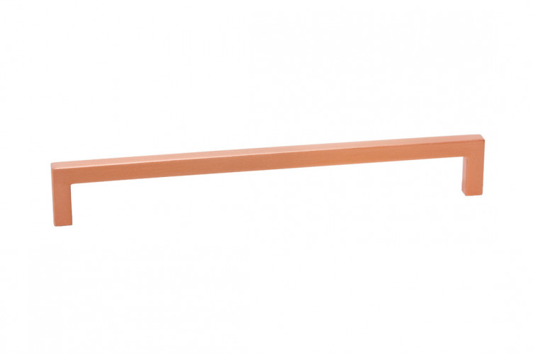 HAFELE 108.66.376 Pull handle, zinc alloy, centres 128 mm, U, brushed copper 136mm