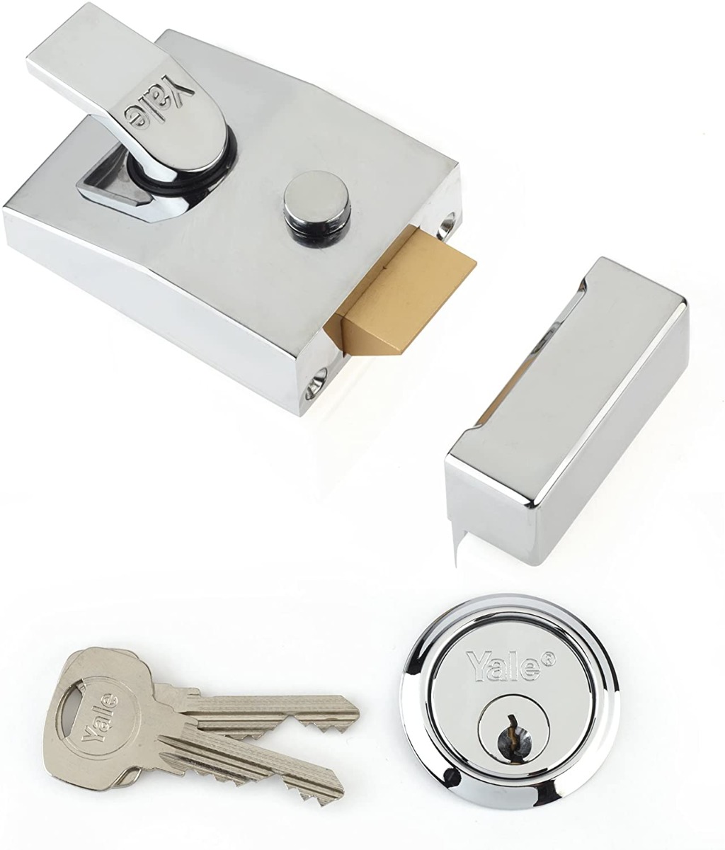 Yale 89 Deadlocking Nightlatch Polished Chrome B-89-CH-CH-60