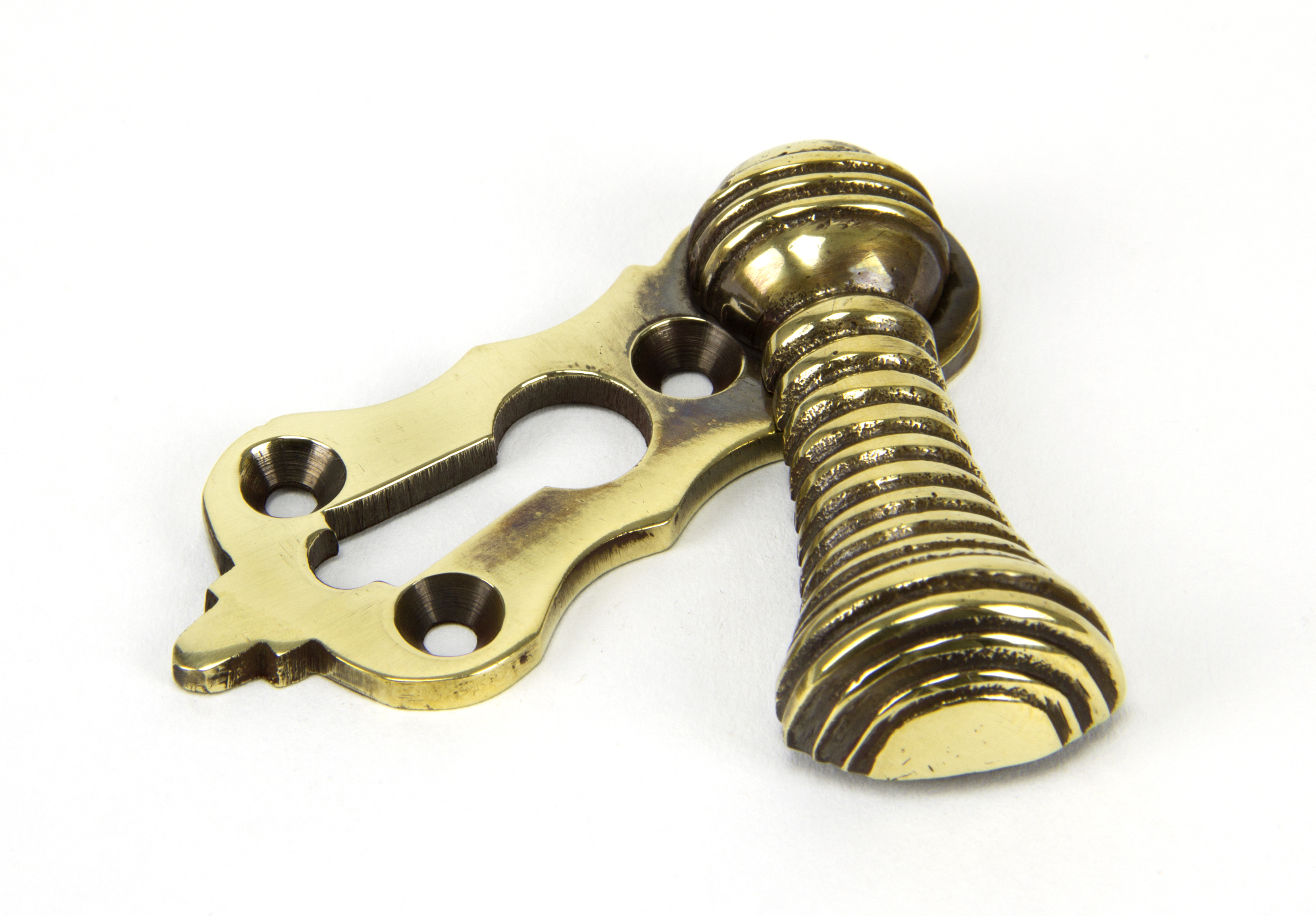 From The Anvil 83817 Aged Brass Beehive Escutcheon