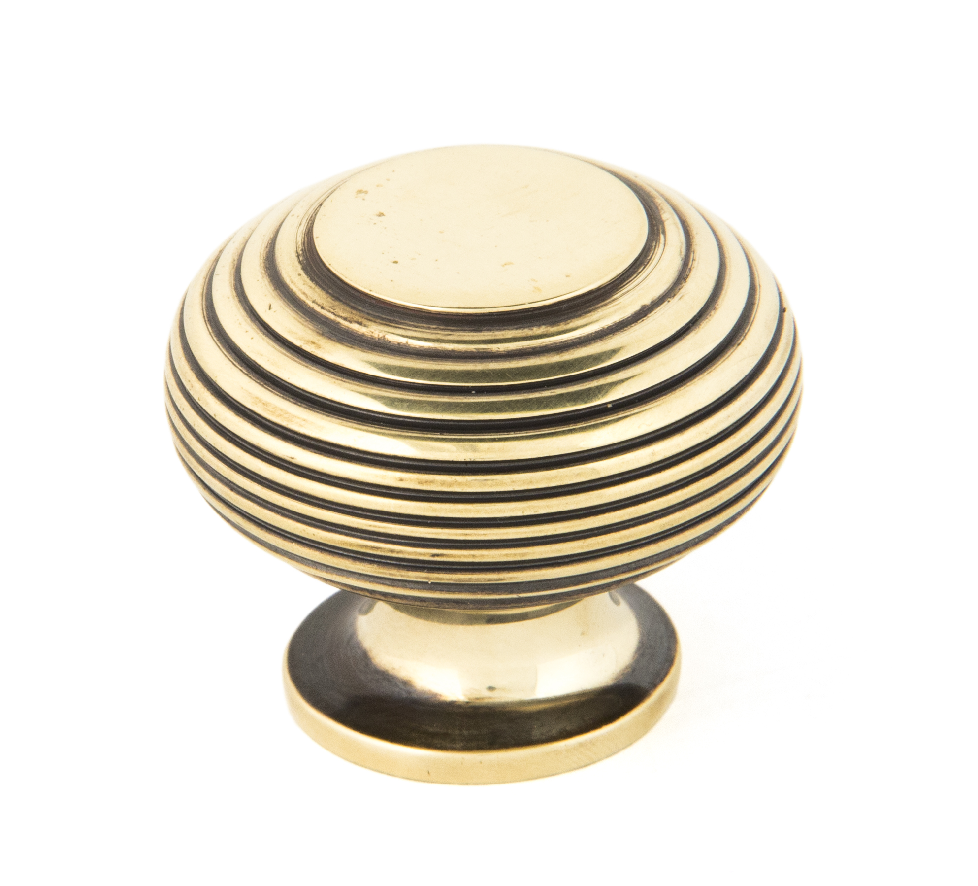 From The Anvil 83866 Aged Brass Beehive Cabinet Knob 40mm
