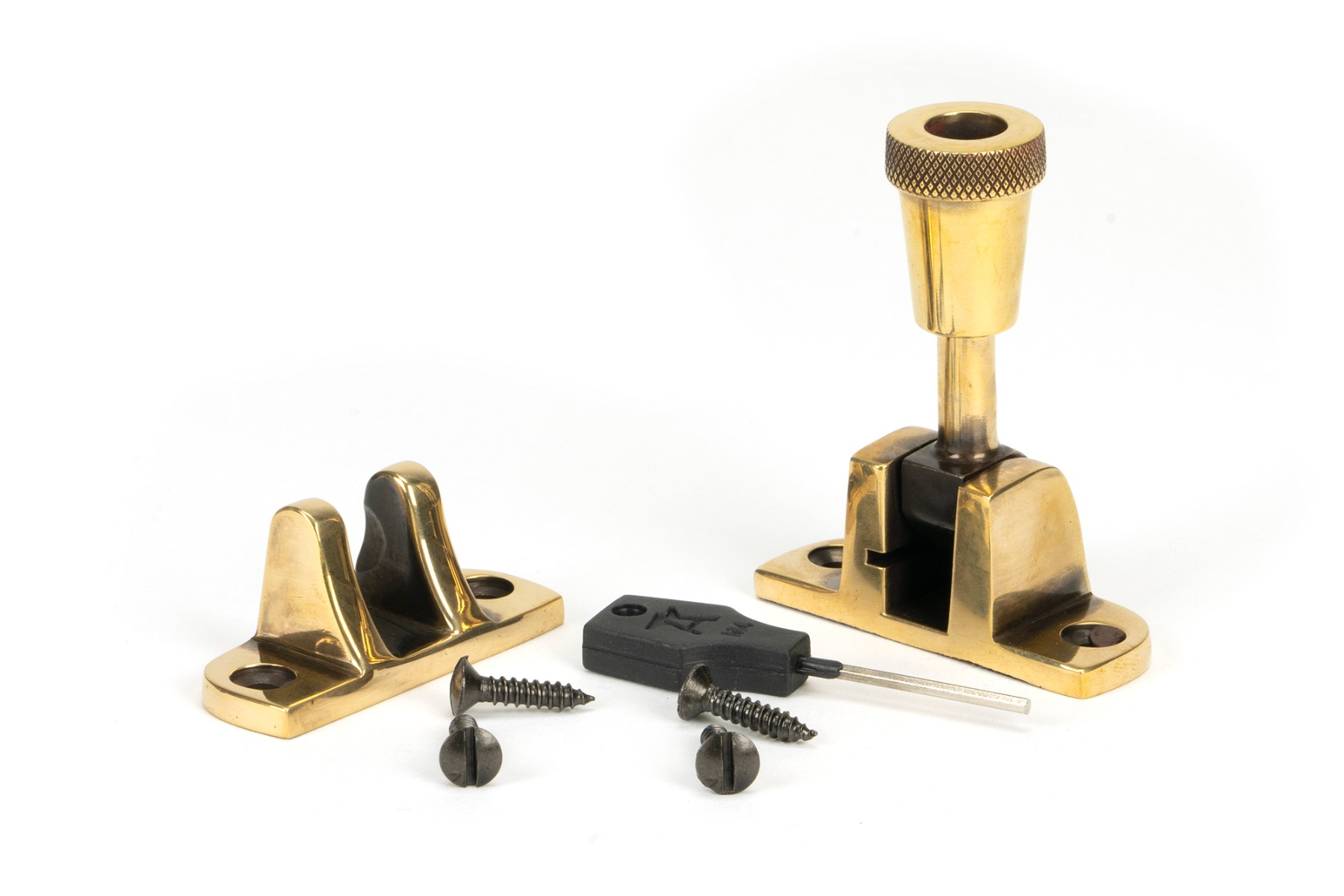 From The Anvil 83930 Aged Brass Brompton Brighton Fastener (Radiused) Aged Brass