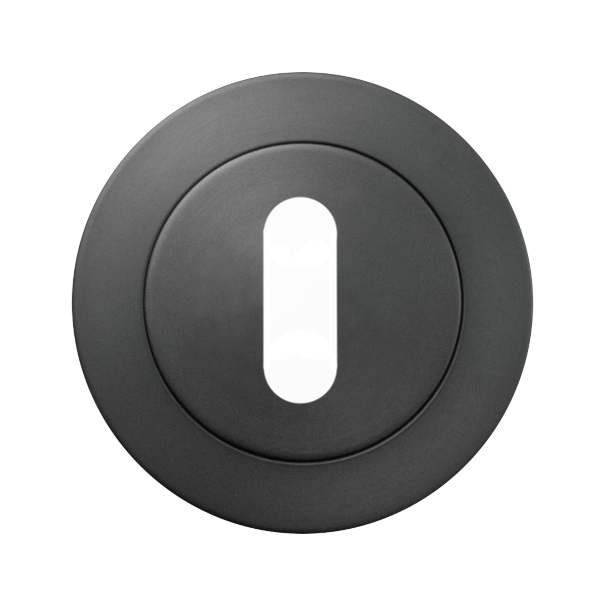 Karcher Design EZ1332 BB 89 3 piece rose, standard keyhole Escutcheons titan grey 52 mm
