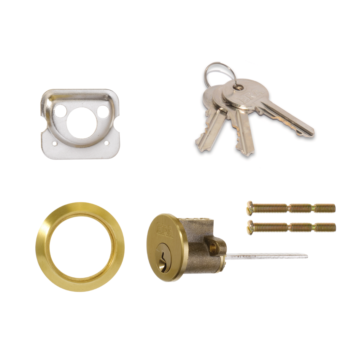 Era Replacement Rim Cylinder Polished Brass 6 pin For Nightlatch Keyed Alike