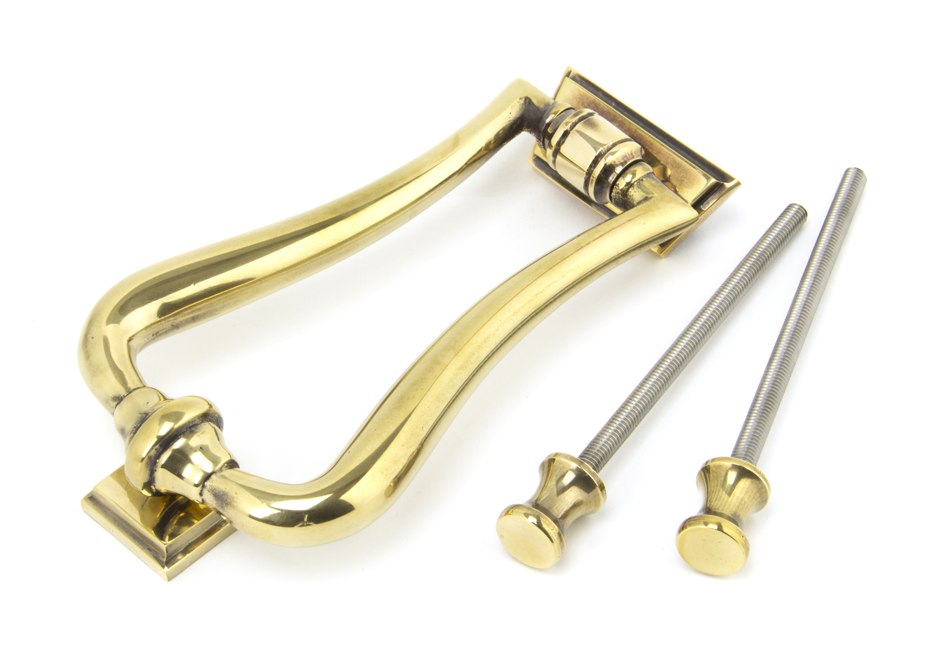 From The Anvil 90028 Aged Brass Slimline Art Deco Door Knocker