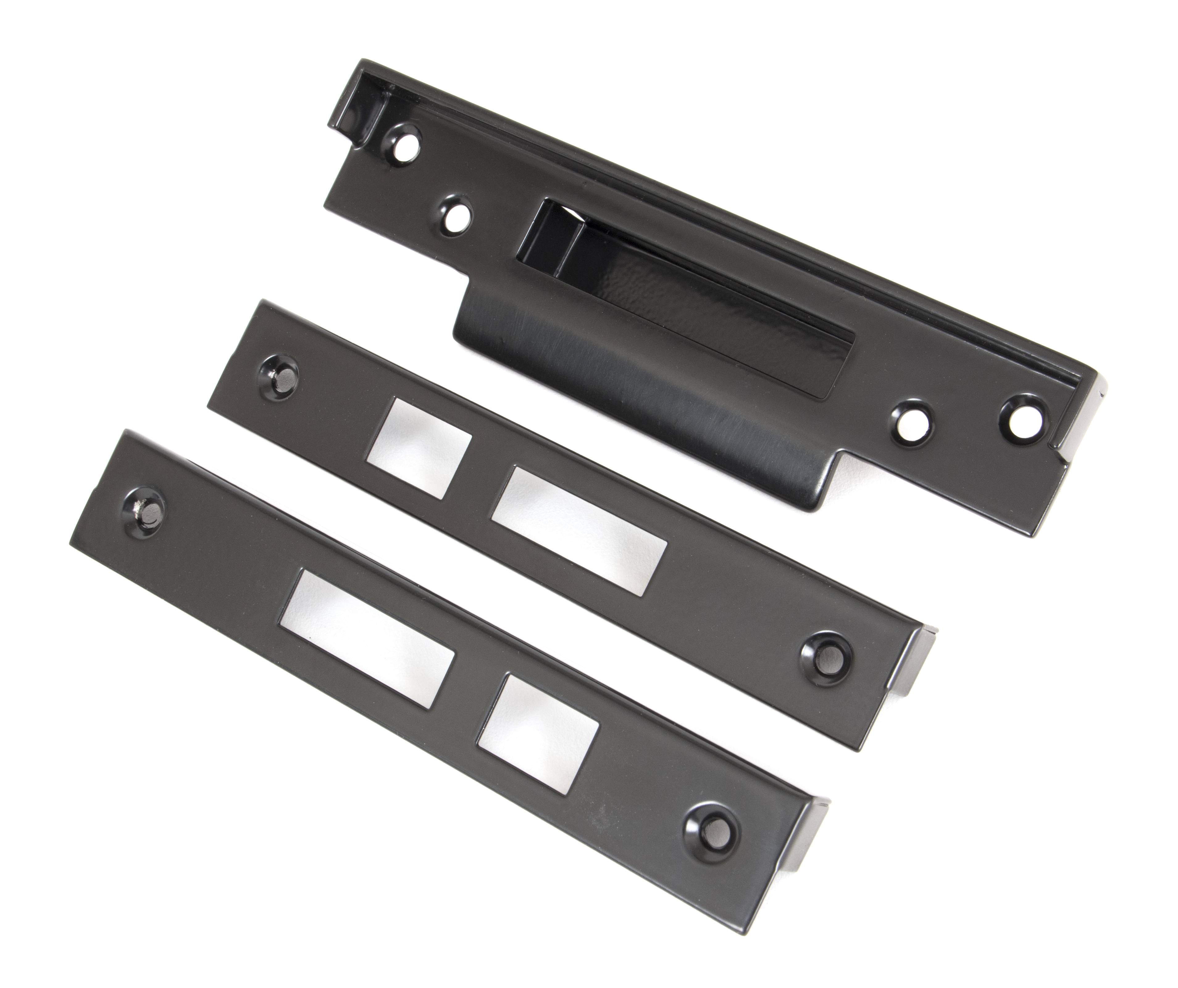 Black 13mm door Rebate Kit For Sash Lock From The Anvil