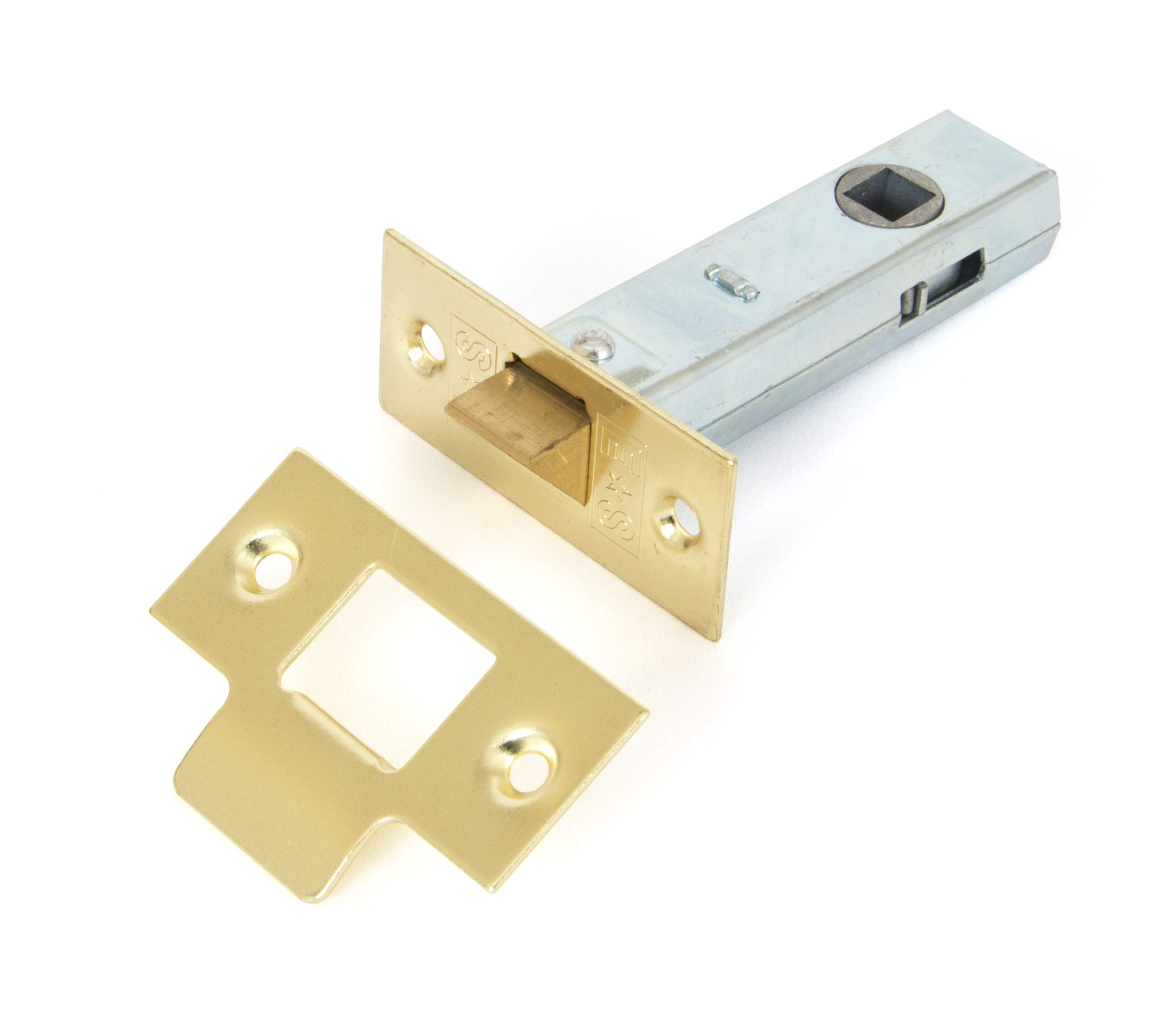Electro Brassed 76mm Tubular Mortice Latch From The Anvil