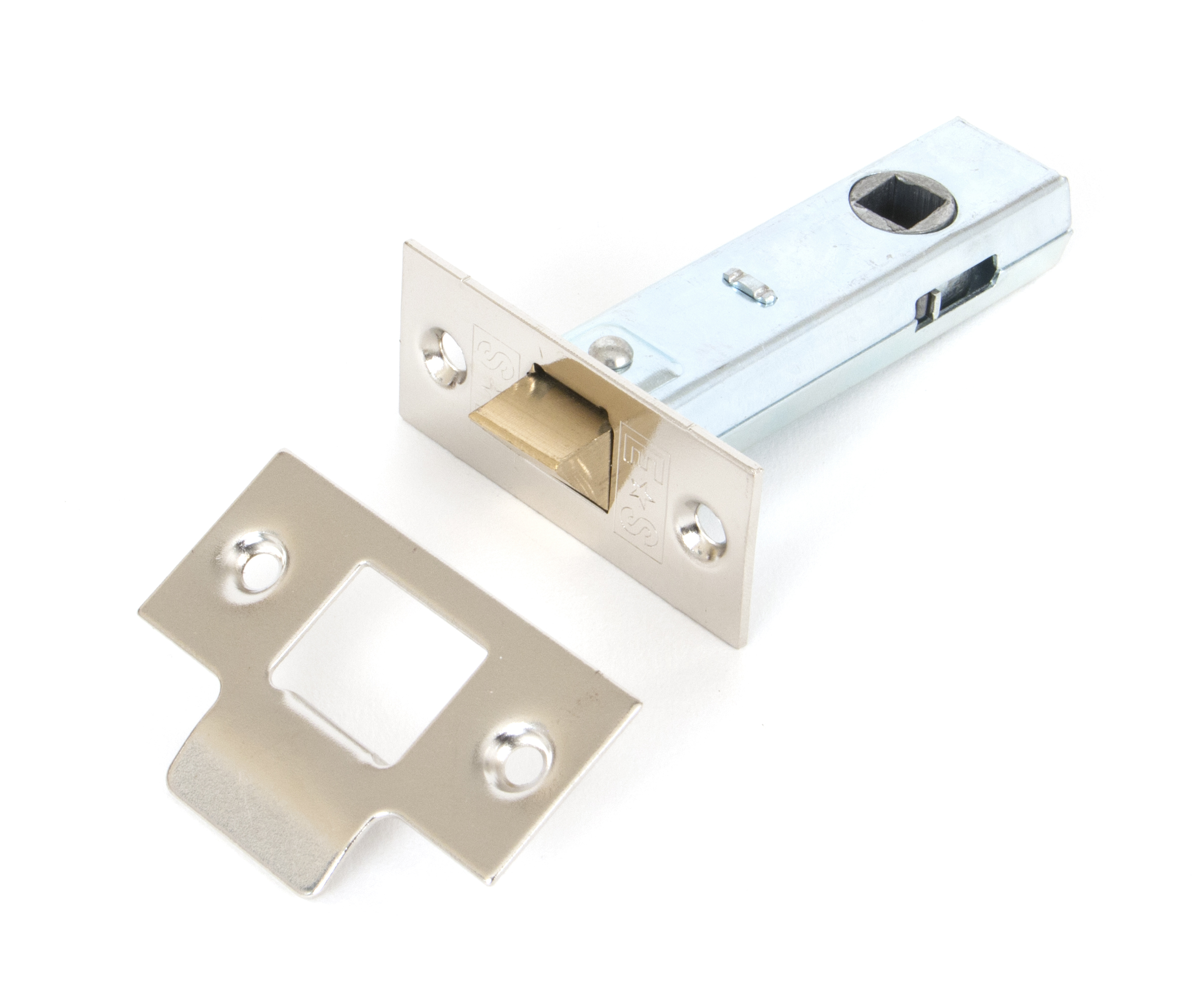Nickel 76mm Tubular Mortice Latch From The Anvil