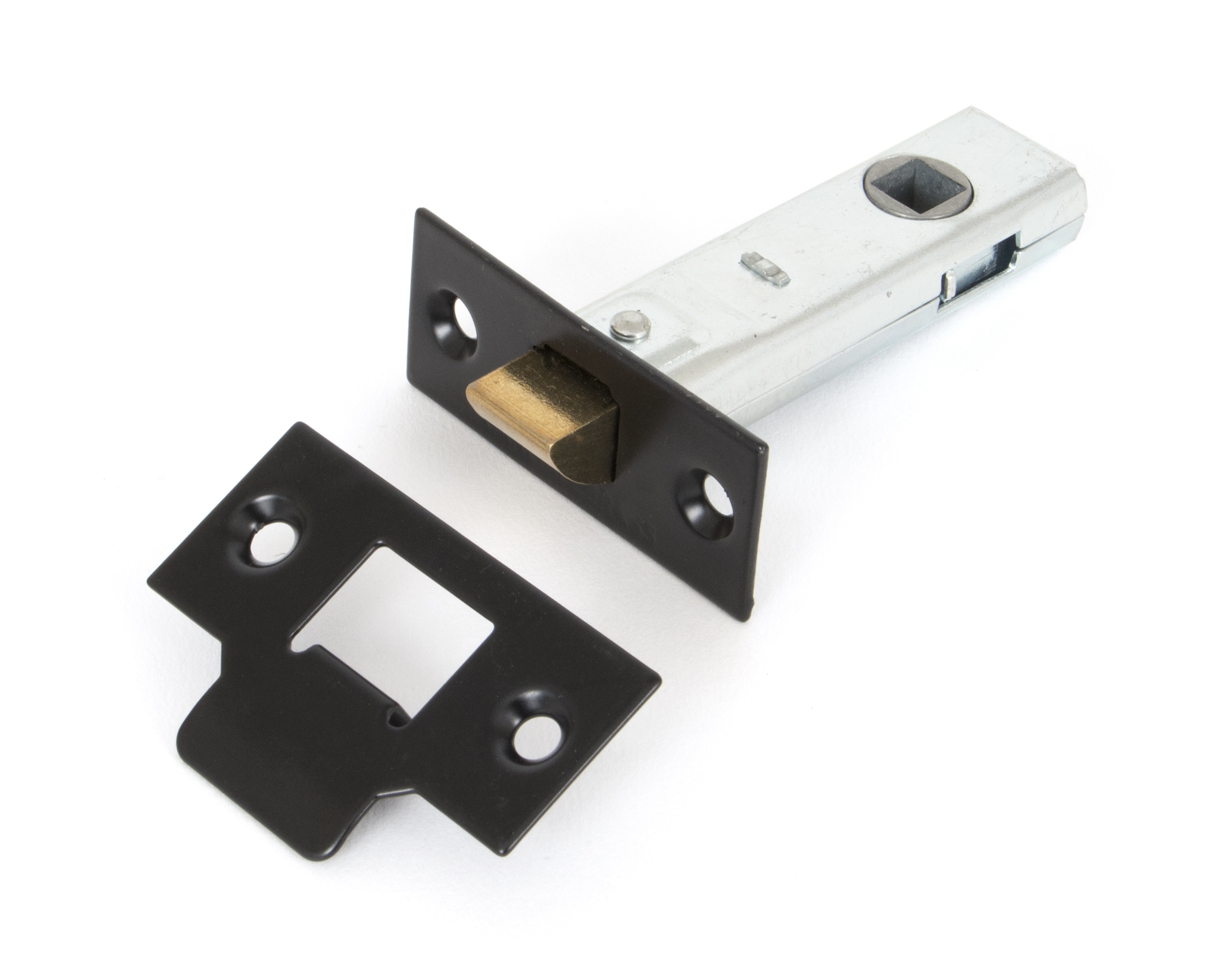 Black 76mm Tubular Mortice Latch From The Anvil