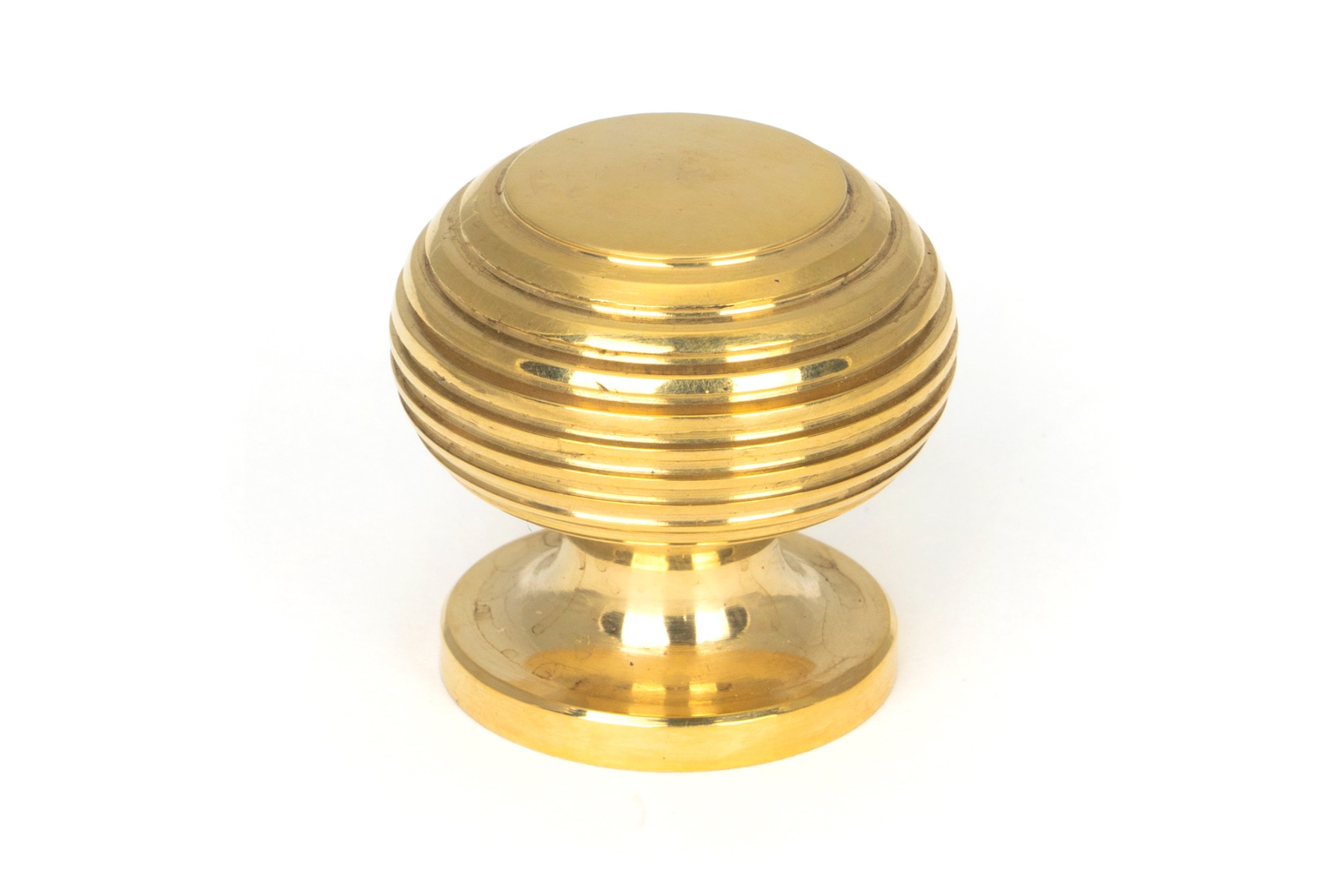 From The Anvil 91769 Polished Brass Beehive Cabinet Knob 30mm Polished Brass