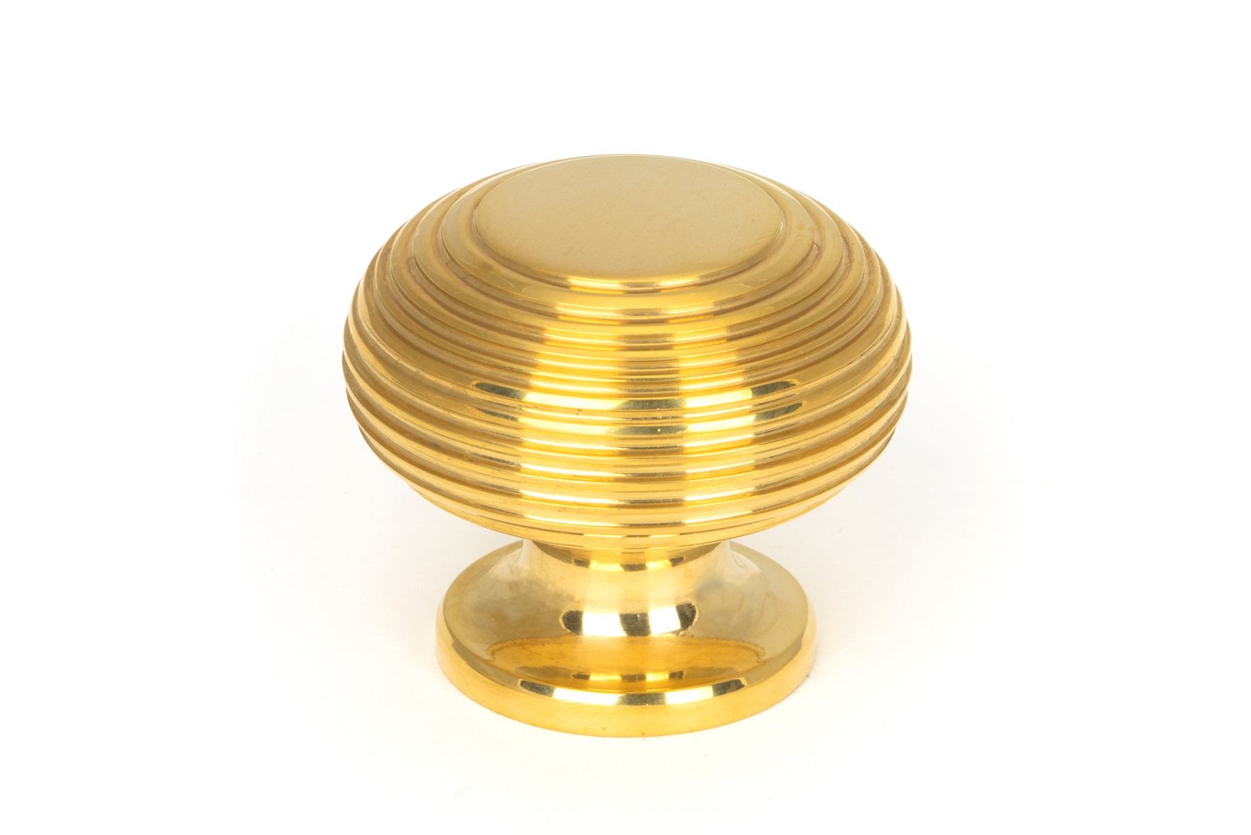 From The Anvil 91770 Polished Brass Beehive Cabinet Knob 40mm Polished Brass