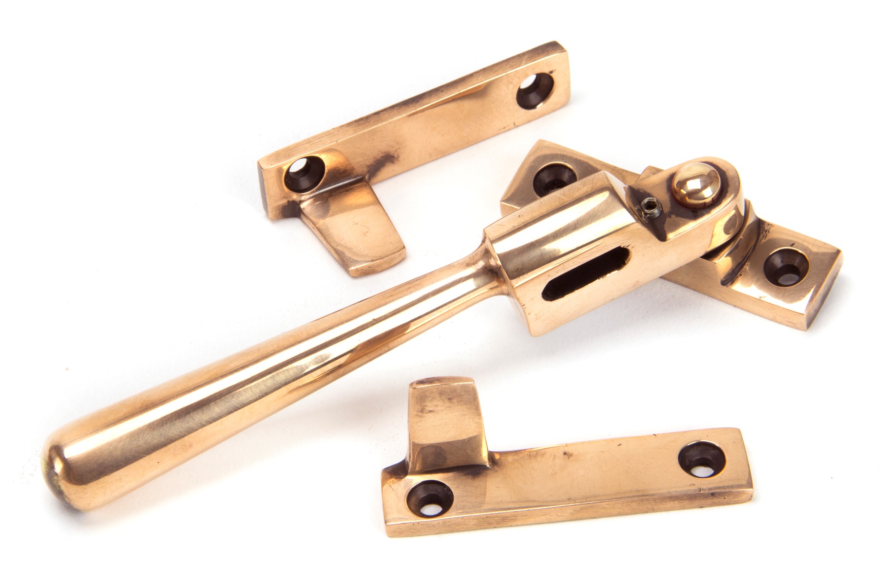 From The Anvil 91952 Polished Bronze Night-Vent Locking Newbury Fastener