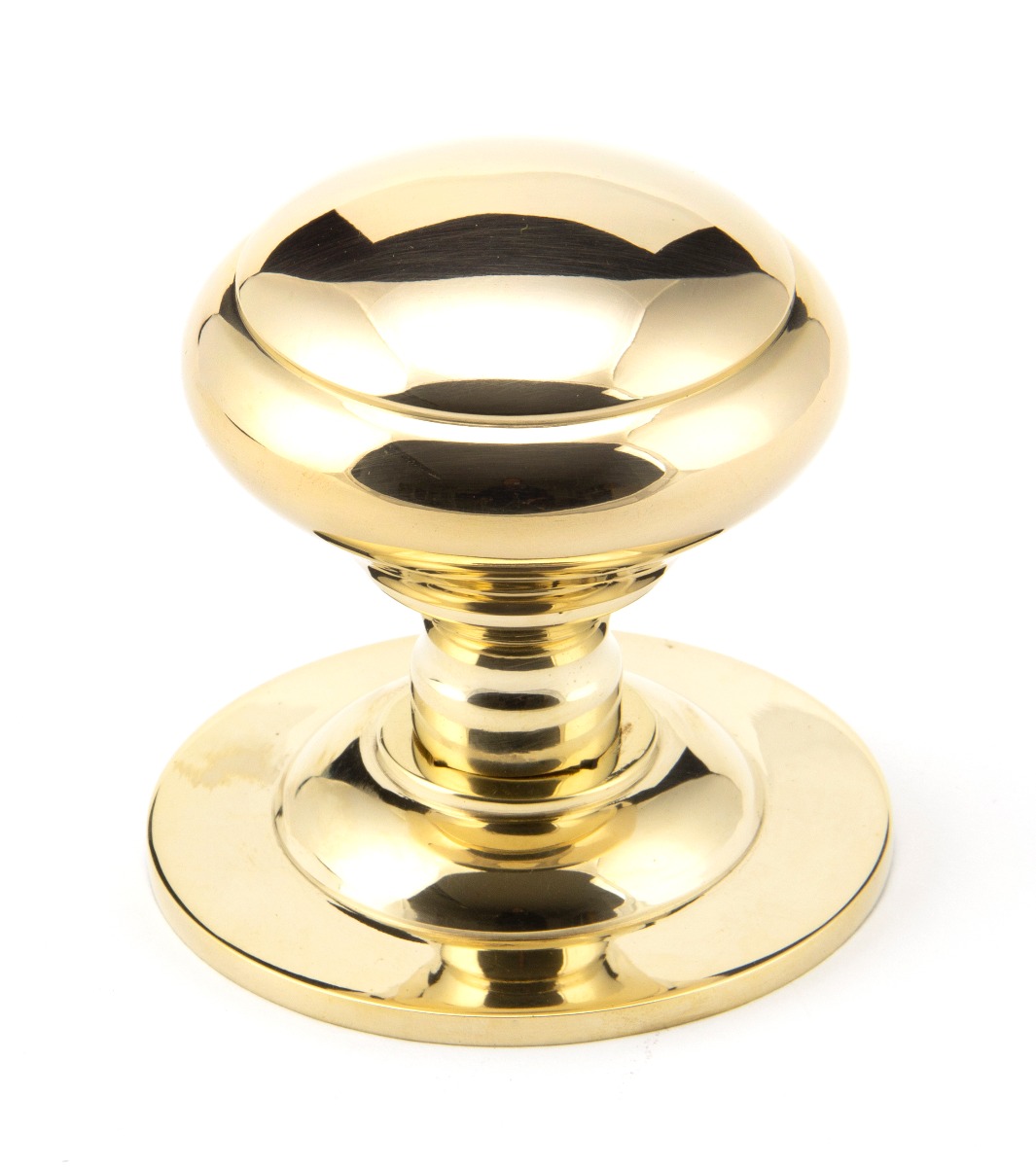 From The Anvil 91977 Polished Brass Round Centre Door Knob