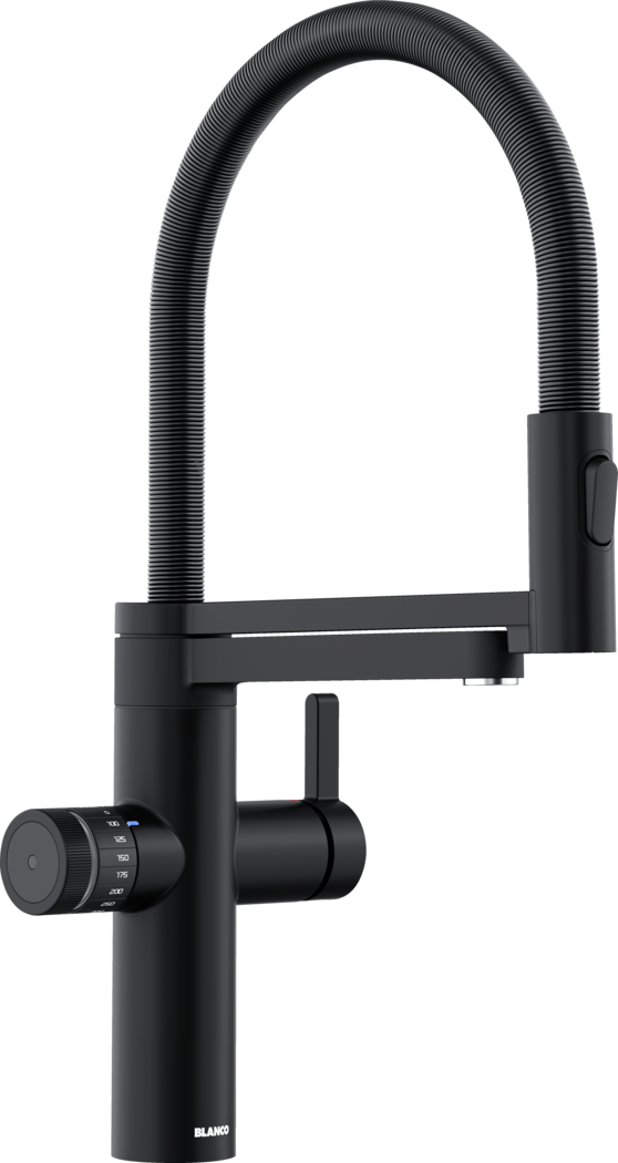 BLANCO drink.hot EVOL-S Pro Kitchen Hot Water Tap Matt Black