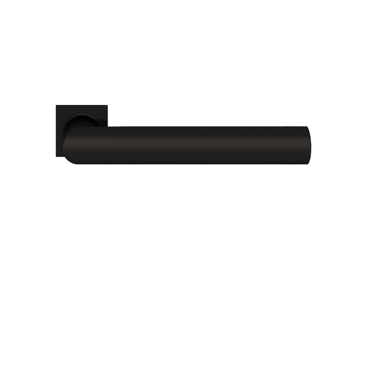 Karcher Design ER28QM Rhodos Door Handle on Square shaped mini rose in cosmos black,