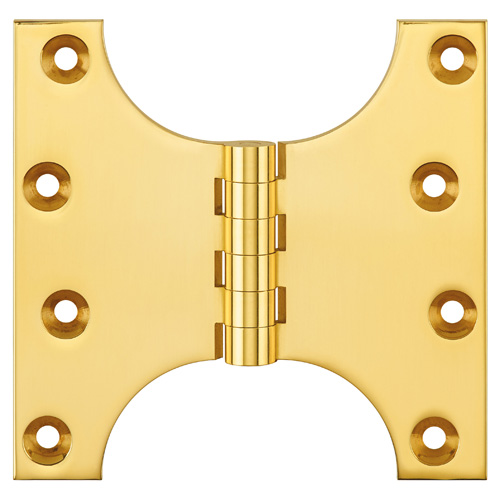 Simonswerk P0550 Unwashered Brass Parliament Hinges 101.6mm x 64mm x 102mm c/w Screws Self Colour