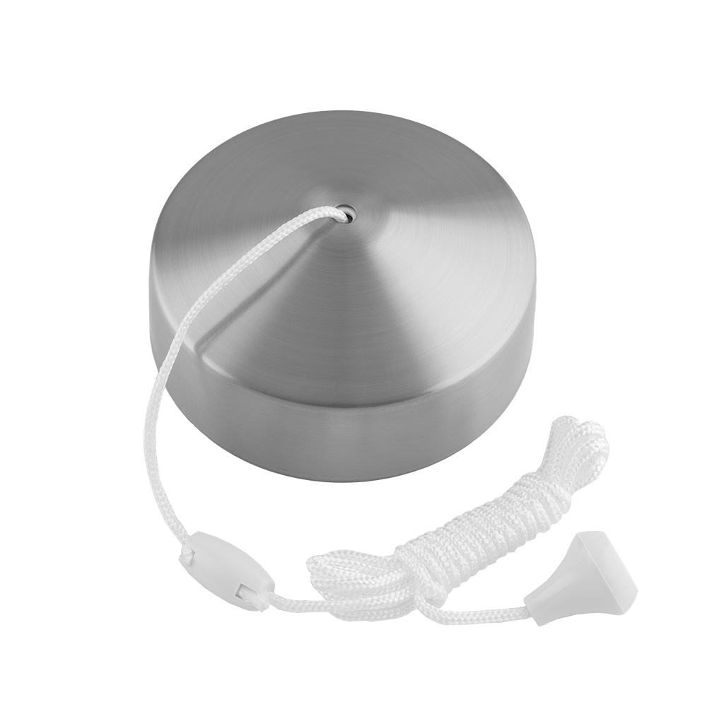 10A Pull Cord 2 Way Ceiling Switch Stainless Steel A3222SS Eurolite A3222SS