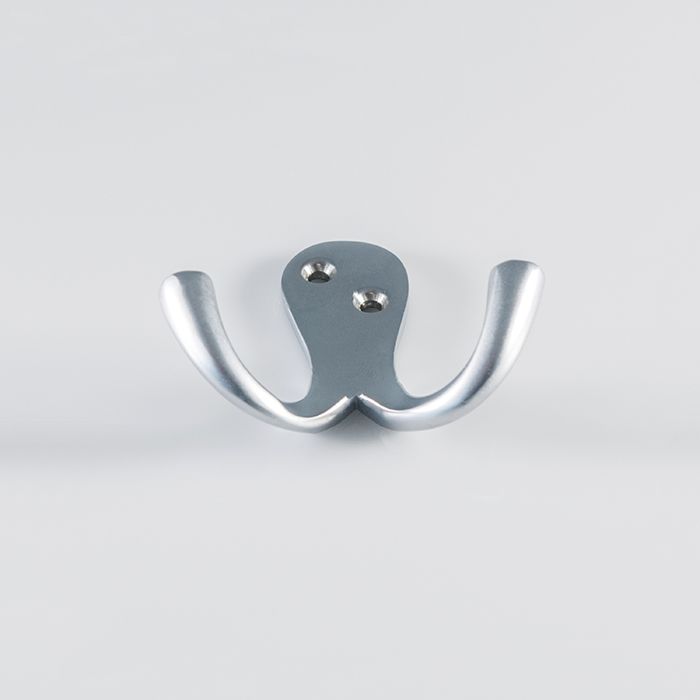 Carlisle Brass AA27SC Victorian - Double Robe Hook 51mm Satin Chrome