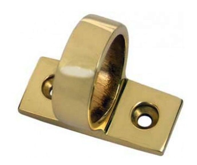 Carlisle Brass AA42R Ring Sash Lift (Horizontal Fix) 45mm x 13mm Polished Brass