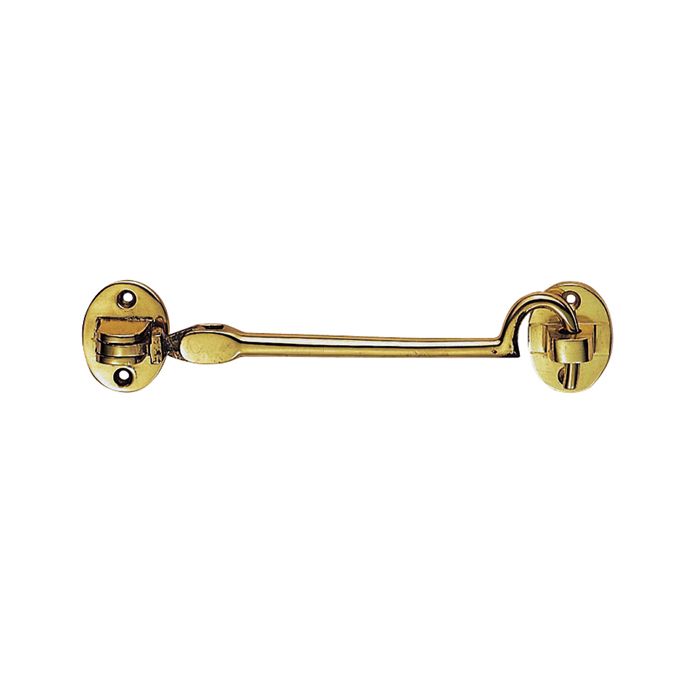 Carlisle Brass AA61 Cabin Hook - Lightweight (Silent Pattern) 102mm Polished Brass