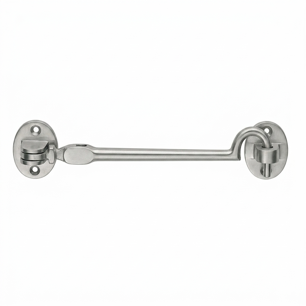 Carlisle Brass AA64SC Cabin Hook - Heavyweight (Silent Pattern) 254mm Satin Chrome