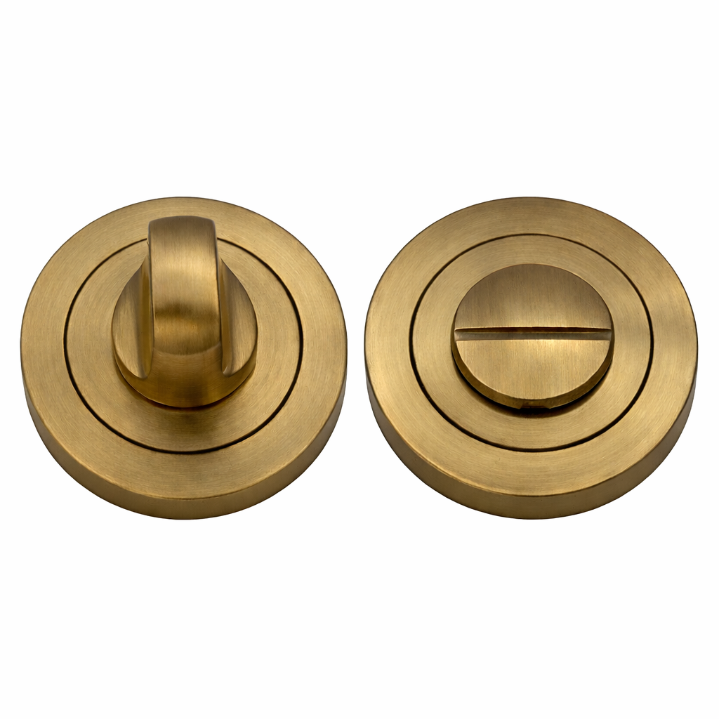 IRONZONE IRZ004AB Bathroom Turn and Release 50mm - Antique Brass