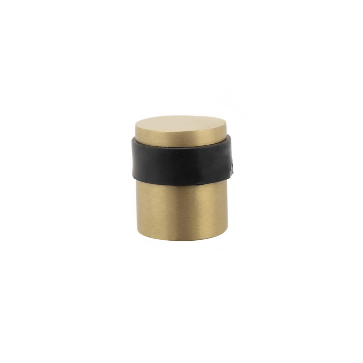 Atlantic Cylinder Premium Floor Mounted Door Stop - Satin Brass ADSCPSB