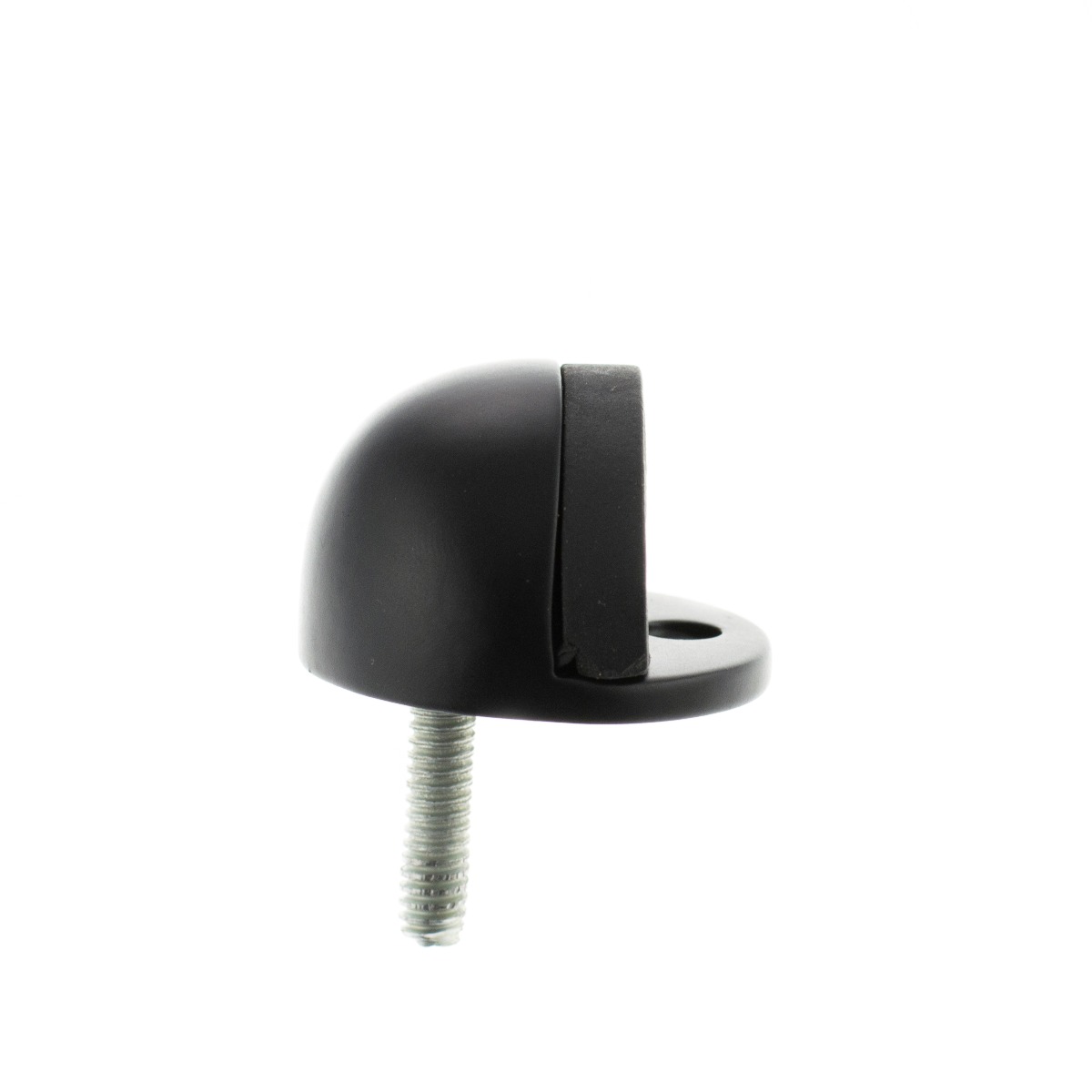 Atlantic Half-Moon Premium Floor Mounted Door Stop - Matt Black ADSHMPMB