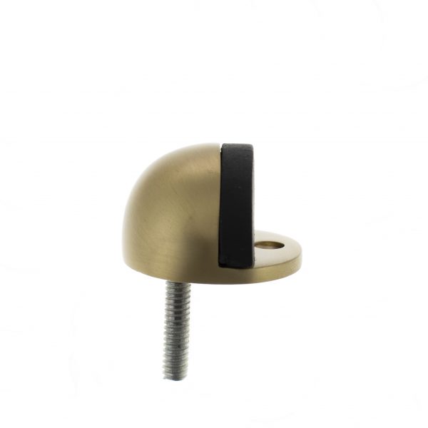Atlantic Half-Moon Premium Floor Mounted Door Stop - Satin Brass ADSHMPSB