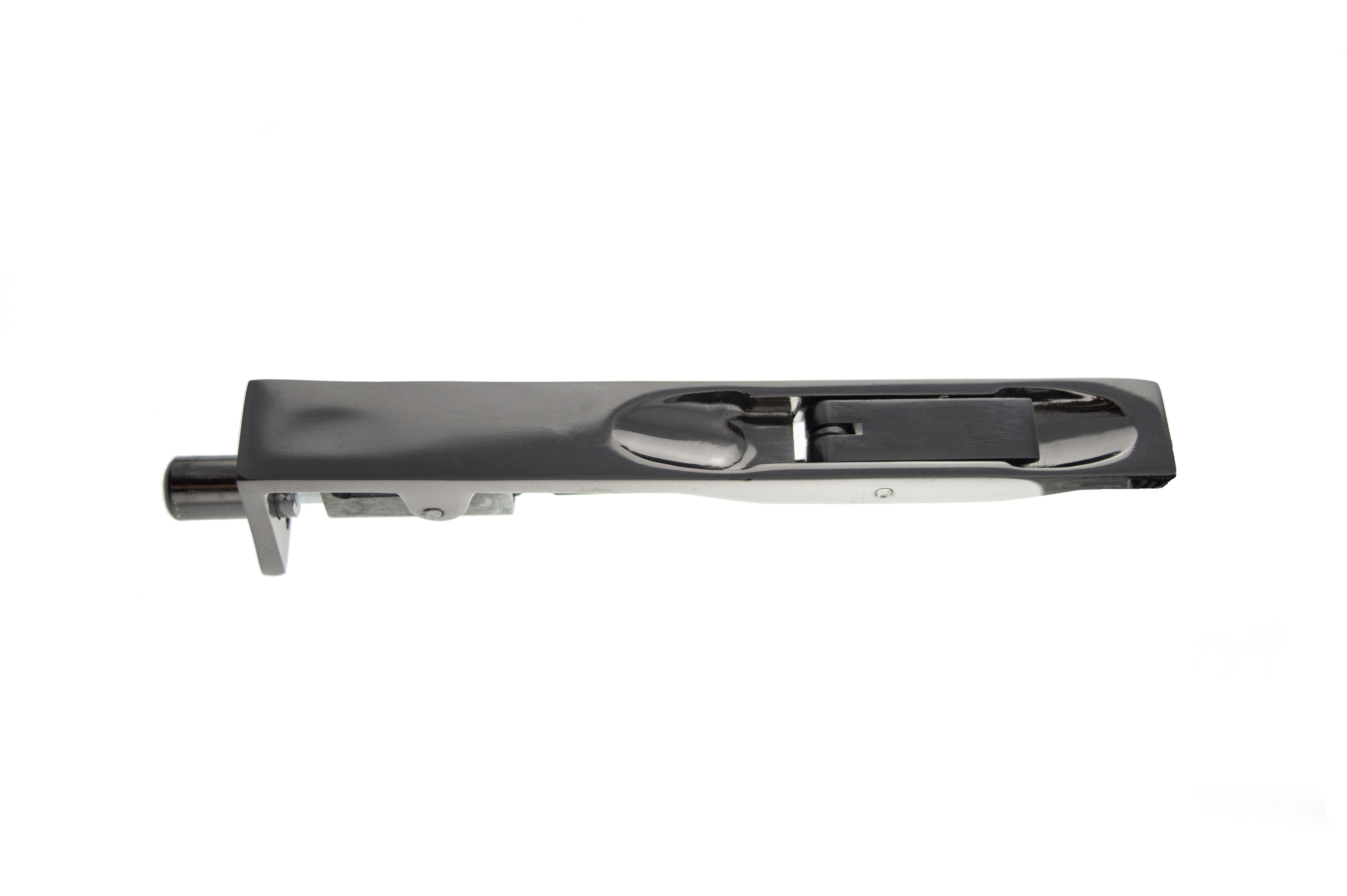 Atlantic Lever Action Flush Bolt 150mm - Black Nickel AFB15019BN