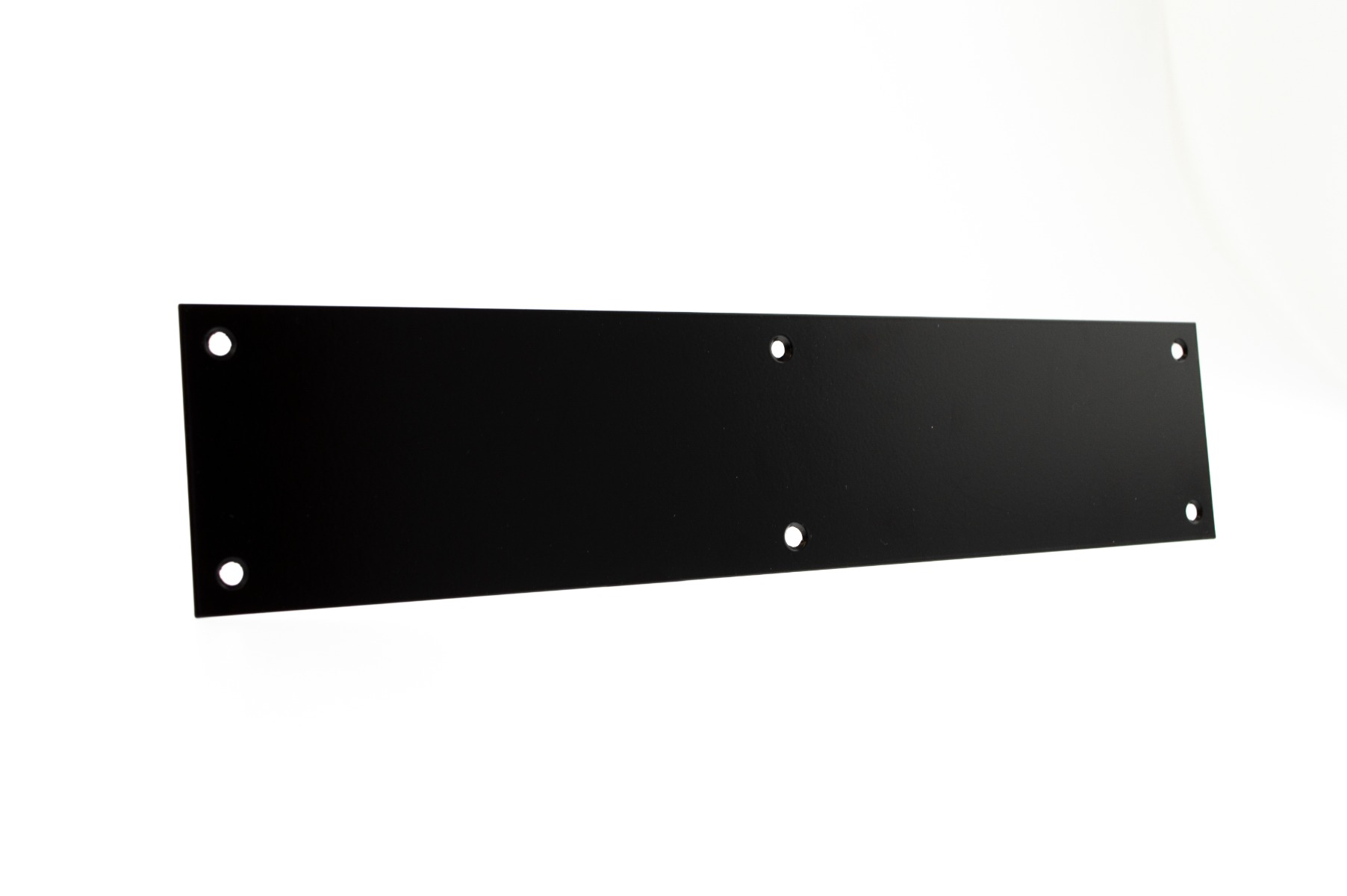 Atlantic Finger Plate Pre drilled with screws 300mm x 75mm - Matt Black AFP30075MB