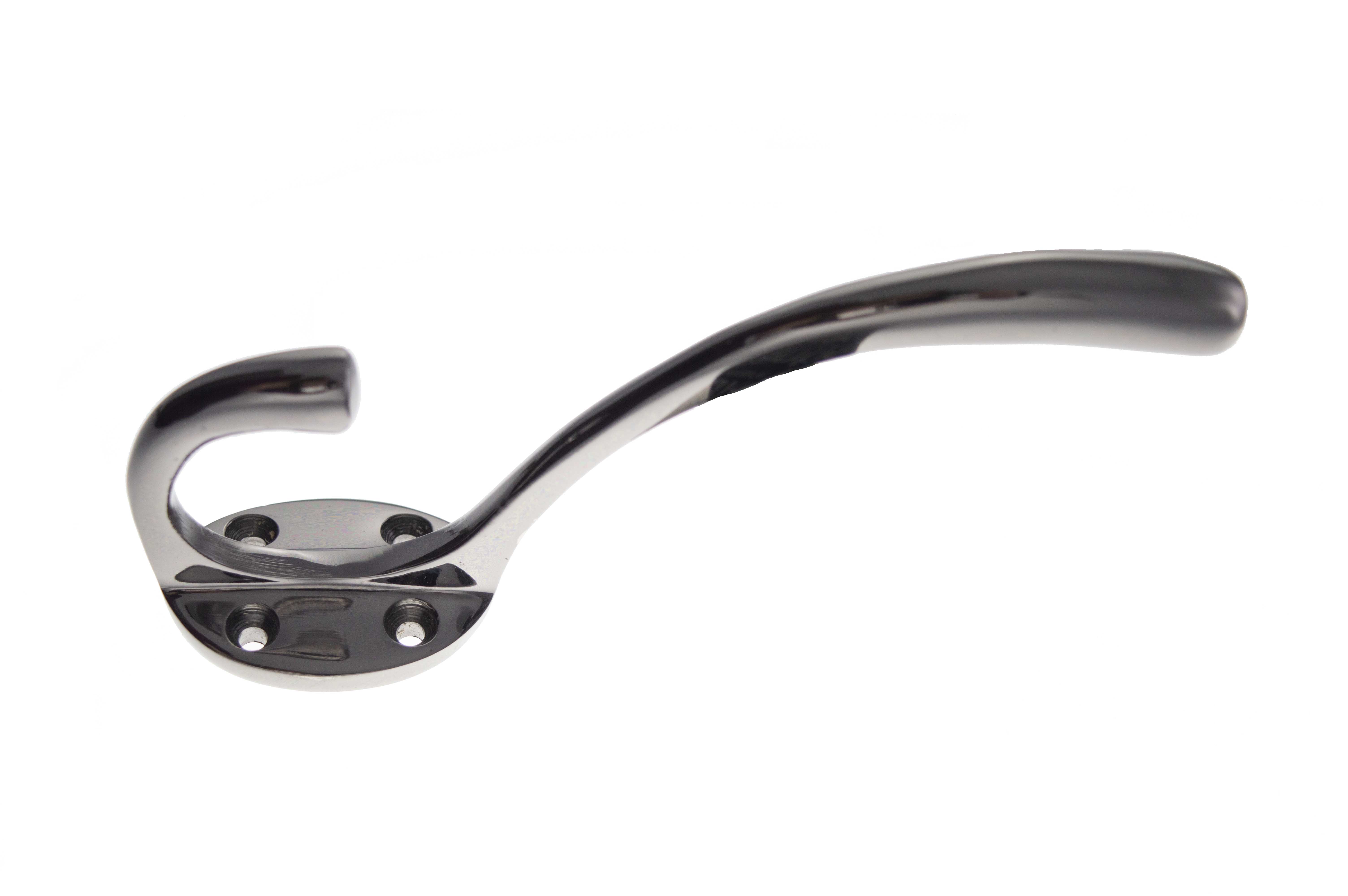 Atlantic Traditional Hat & Coat Hook - Black Nickel AHCHBN