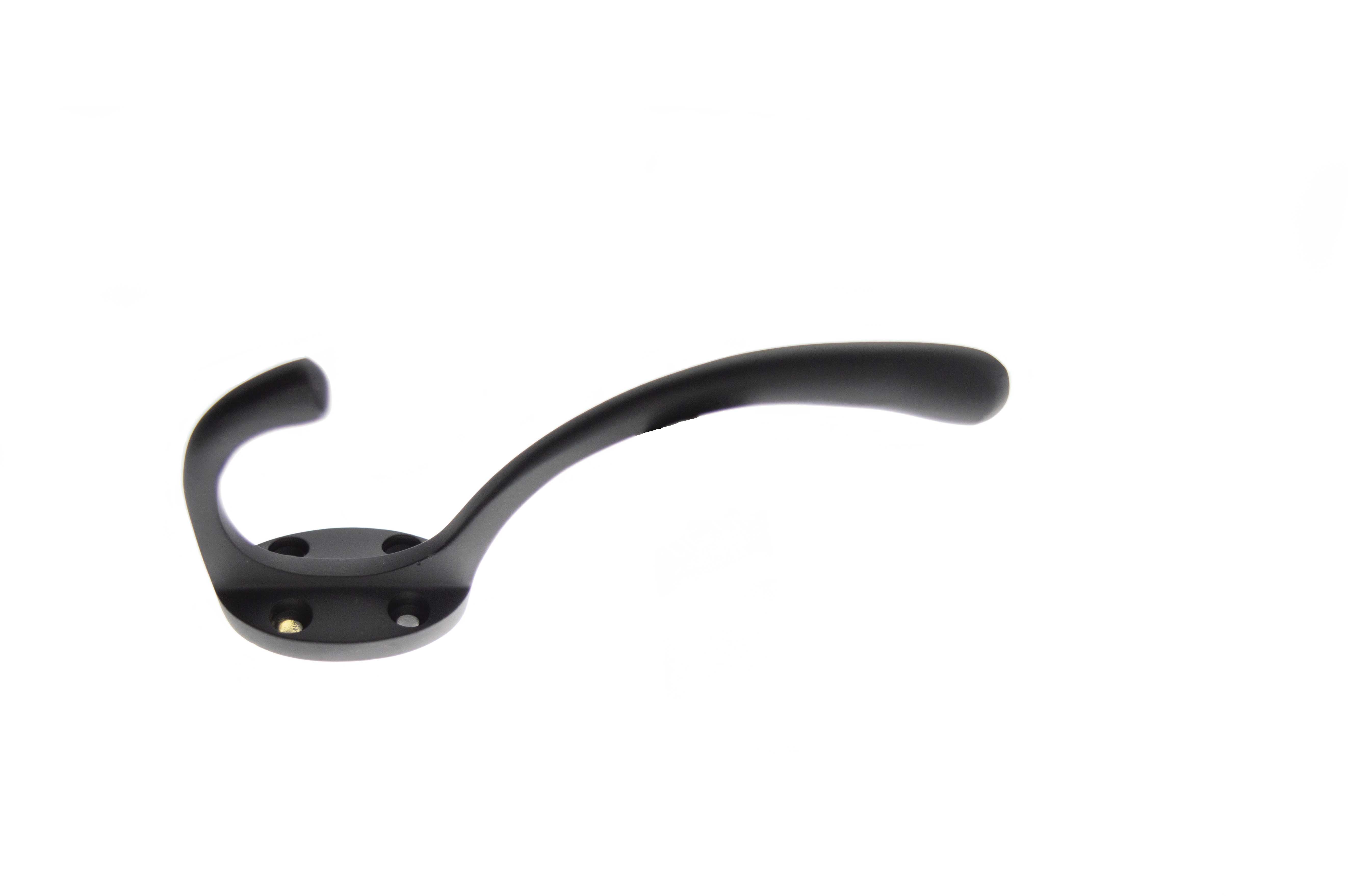 Atlantic Traditional Hat & Coat Hook - Matt Black AHCHMB