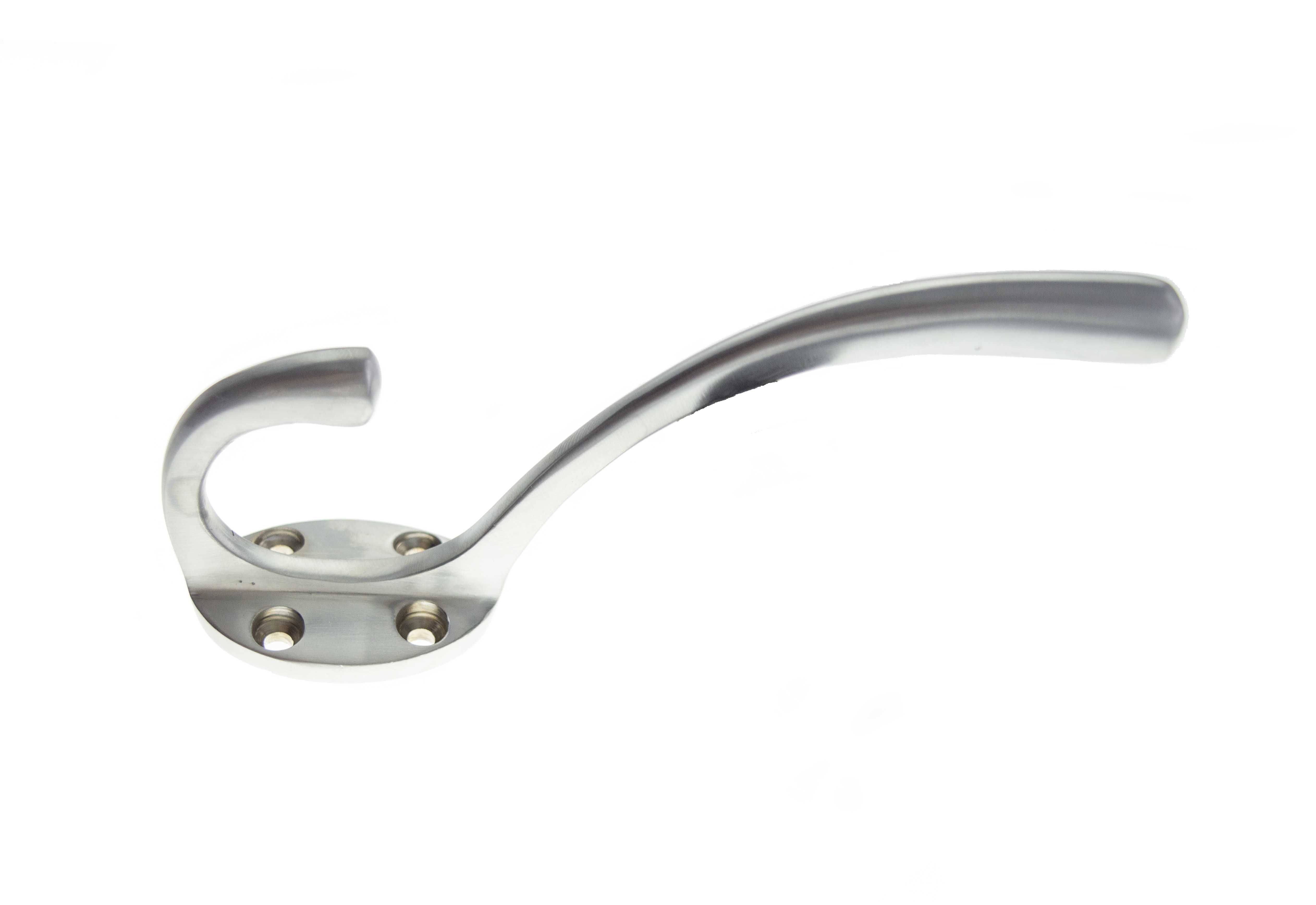 Atlantic Traditional Hat & Coat Hook - Satin Chrome AHCHSC