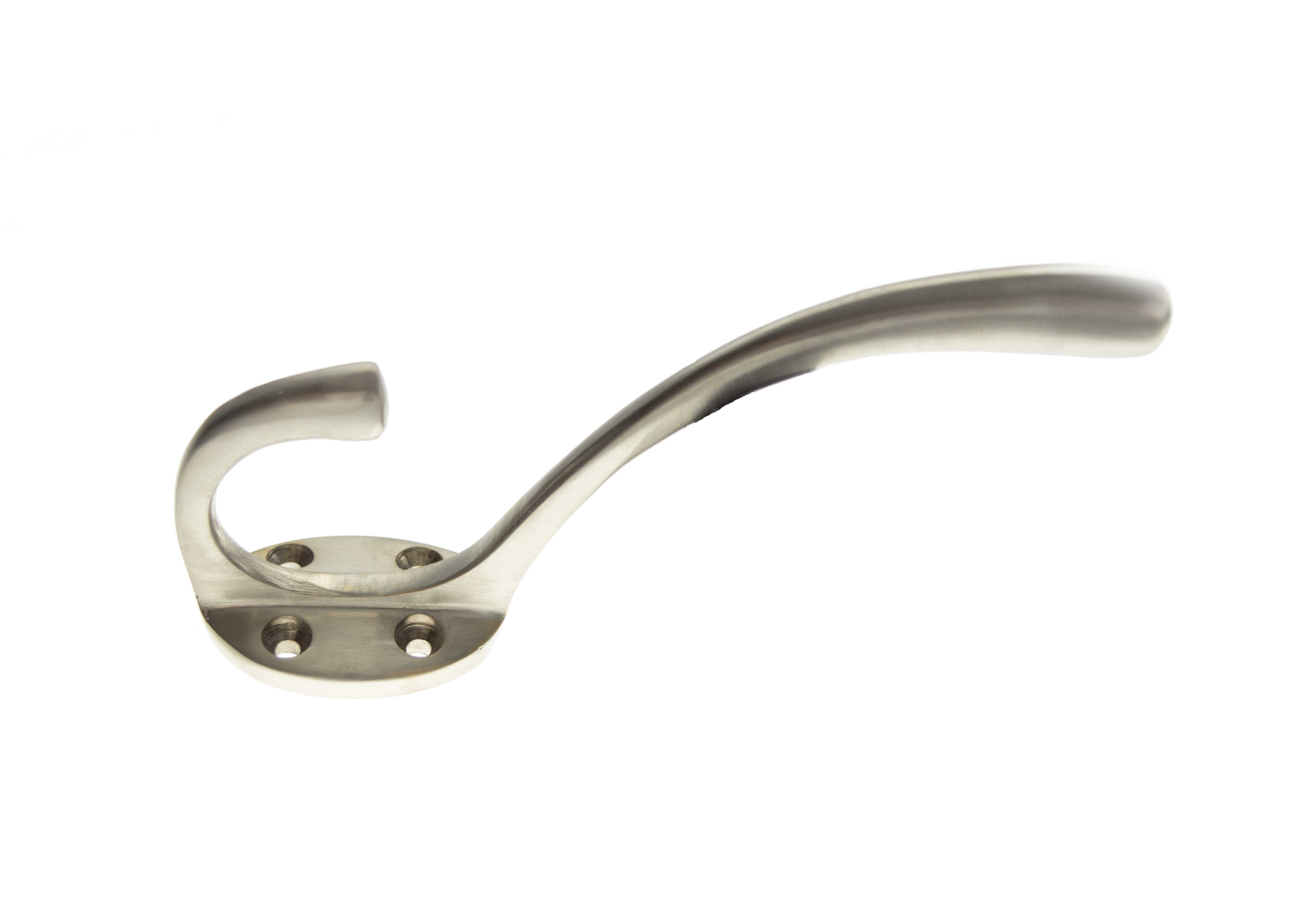 Atlantic Traditional Hat & Coat Hook - Satin Nickel AHCHSN