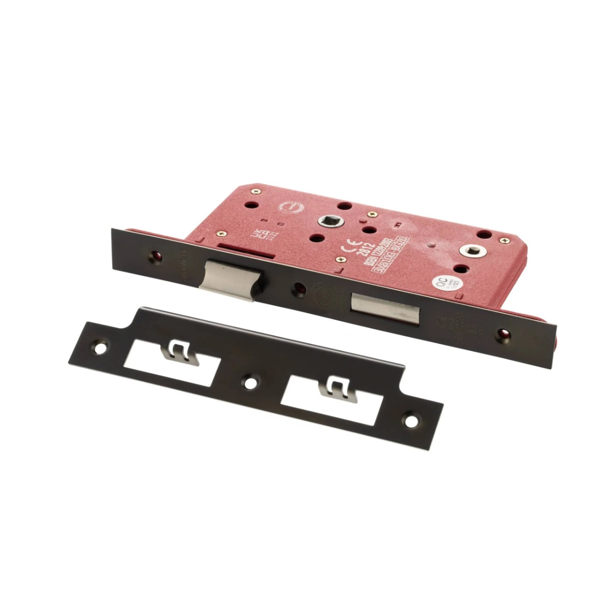 Atlantic DIN Bathroom Lock Double Turn 60mm backset - Urban Dark Bronze ALKDINB60UDB