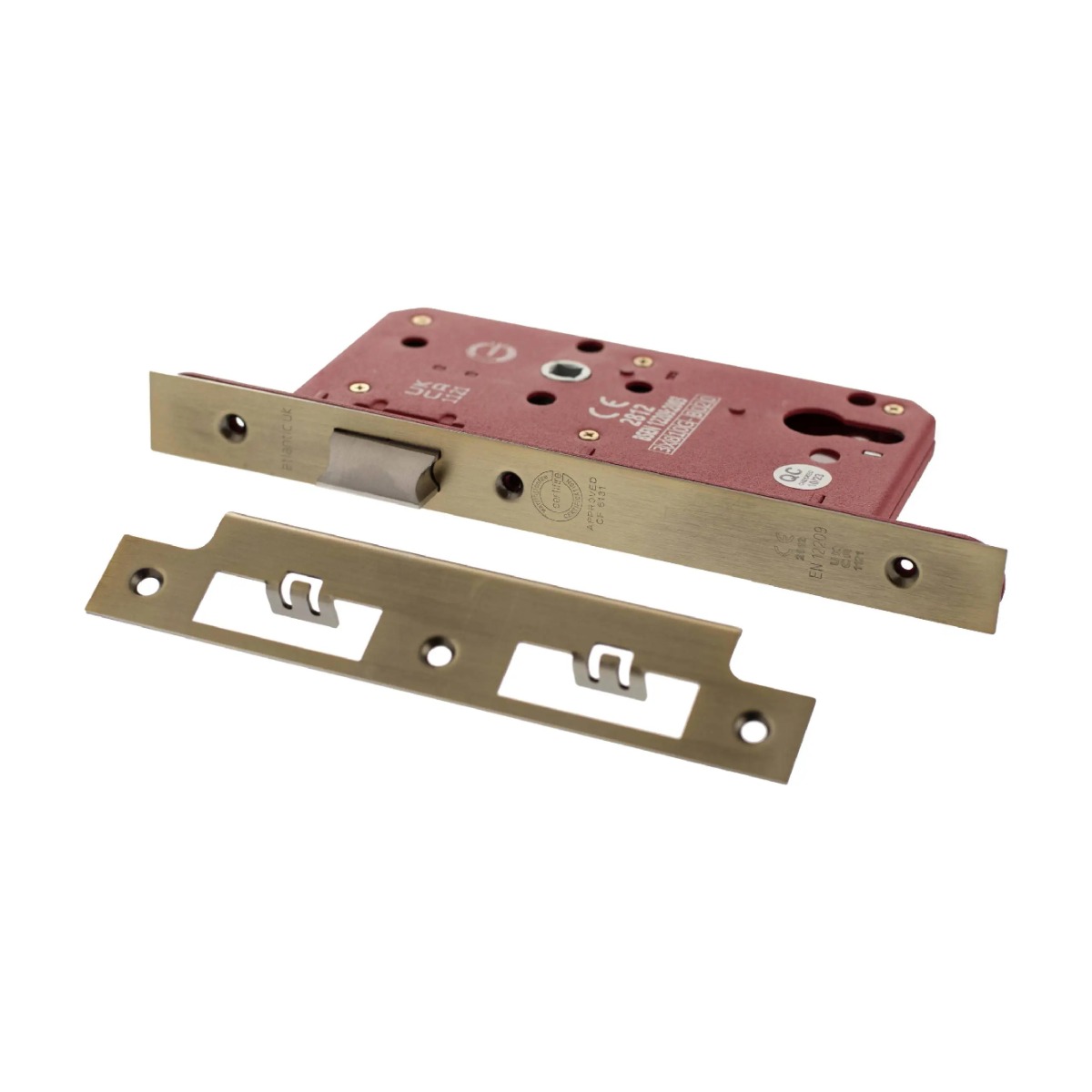 Atlantic DIN Latch 60mm backset - Matt Antique Brass ALKDINL60MAB