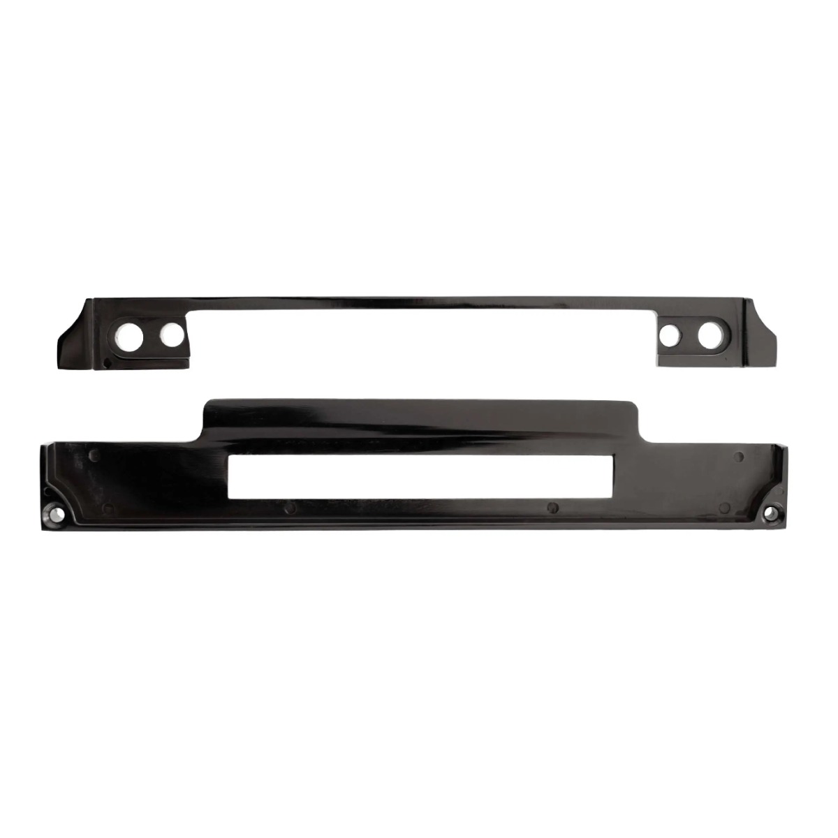 Atlantic DIN Rebate Kit for Euro Profile, Bathroom Lock, Latch, Euro Deadlock - Black Nickel ALKDINREBBN